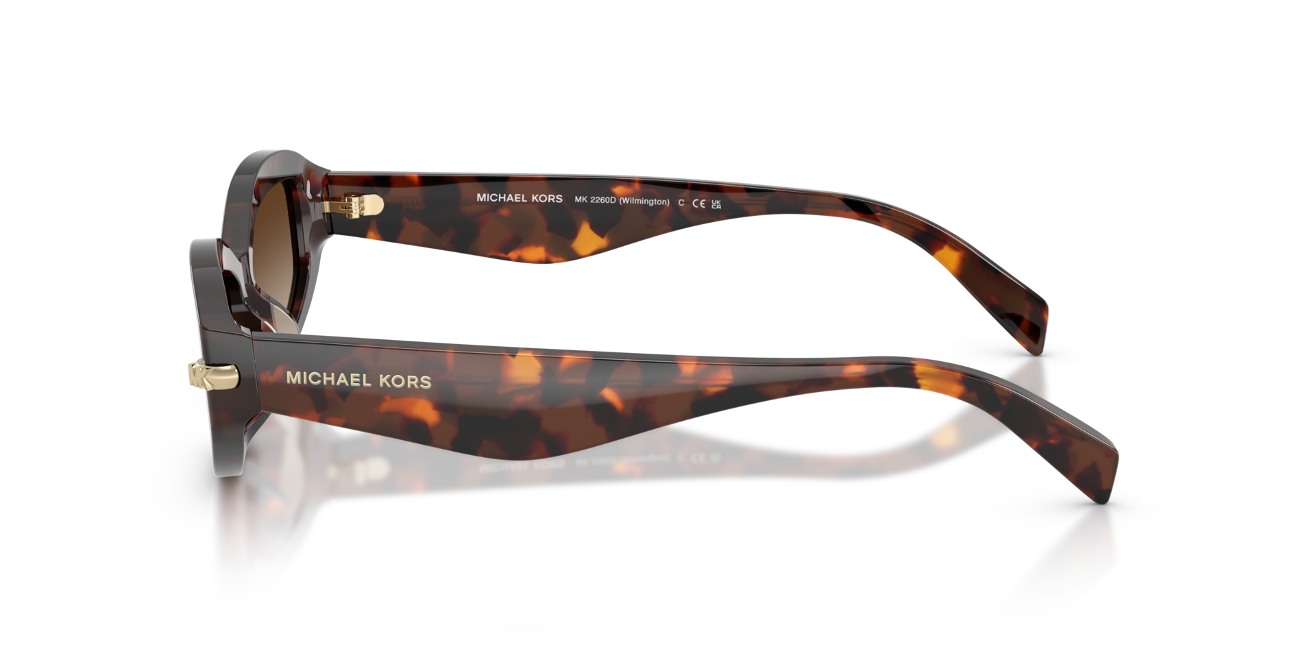 MK2260D Luggage Tortoise AcetaatSunglass Frames van B24, Zijaanzicht