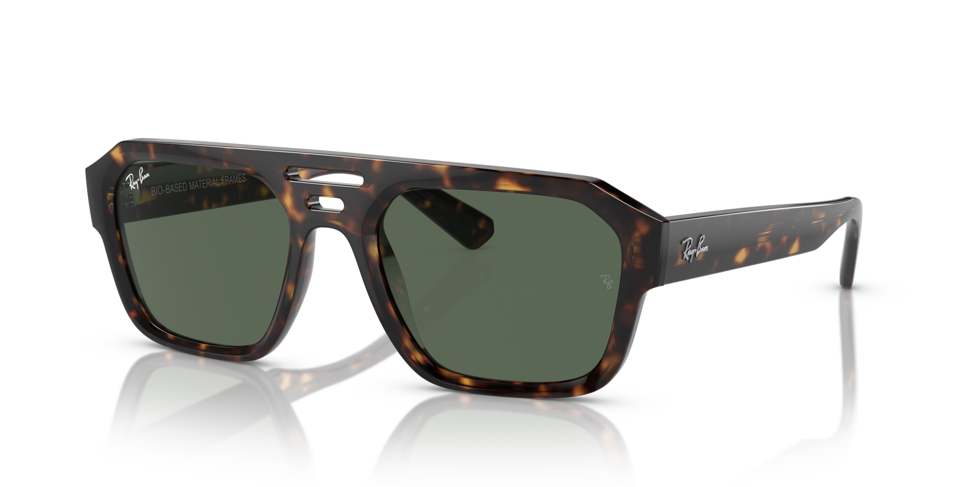 RB4397 Havana KunststofSunglass Frames van B24, Hoekweergave