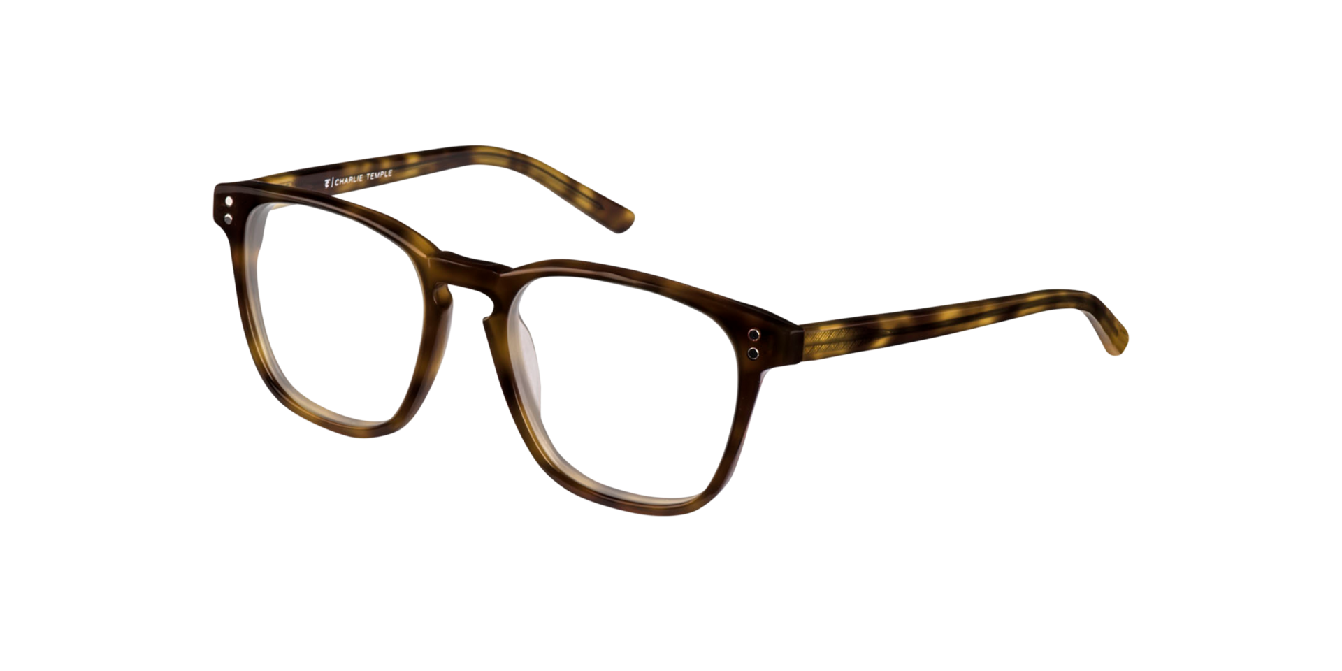 Stanton Hazel Tortoise AcetatEyeglass Frames von B24, Dreiviertelansicht