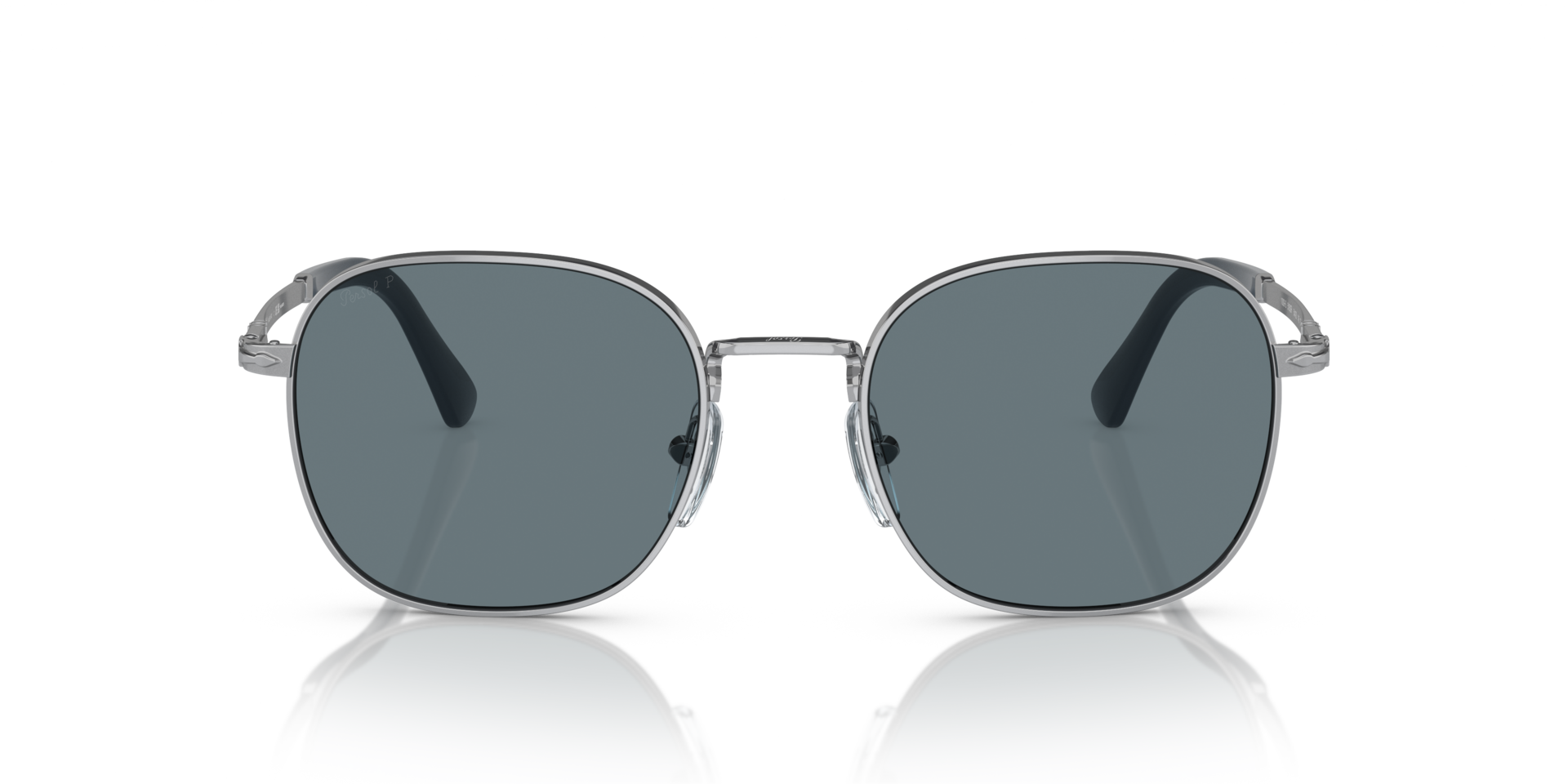 PO1009S Zilver MetaalSunglass Frames van B24, Vooraanzicht