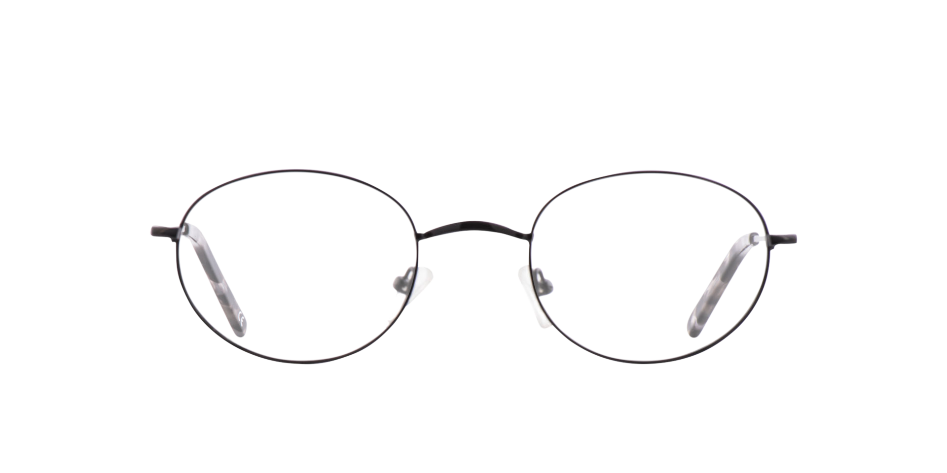 Clinton Black Metal MetallEyeglass Frames von B24, Vorderansicht