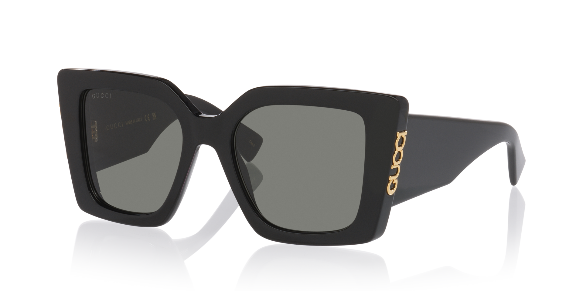 Gg2039S Zwart AcetaatSunglass Frames van B24, Hoekweergave