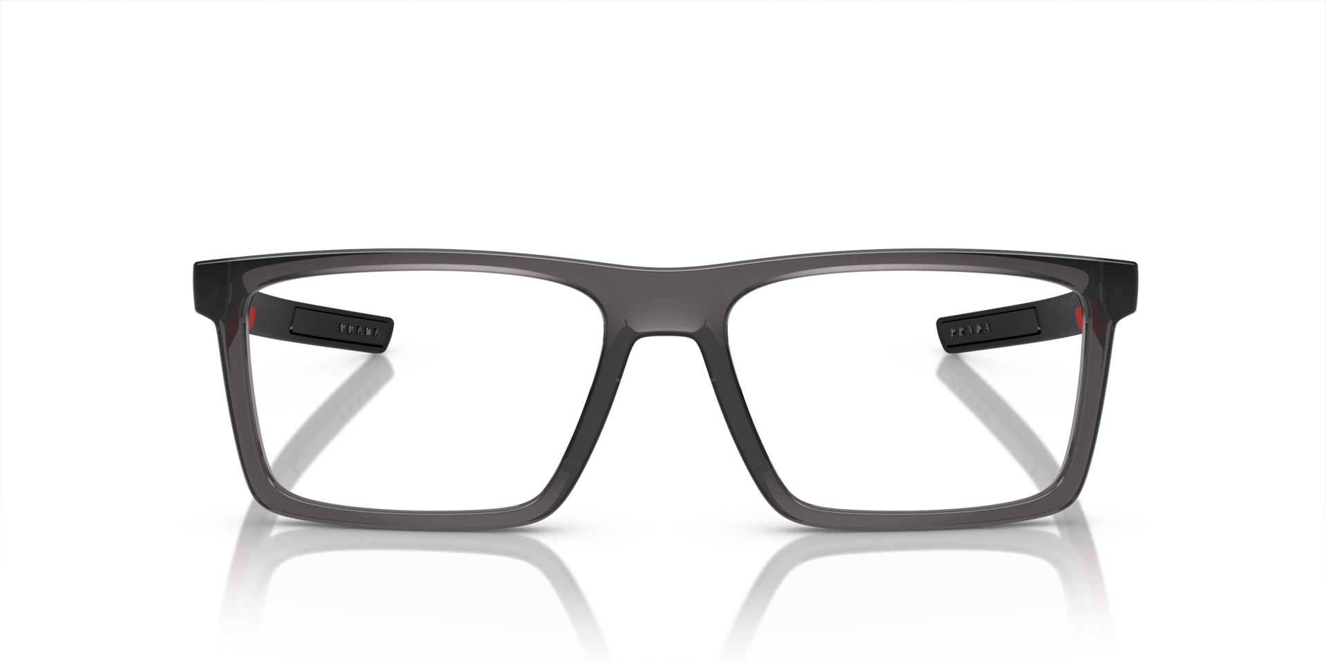 PS 02QV Transparent Anthrazit KunststoffEyeglass Frames von B24, Vorderansicht