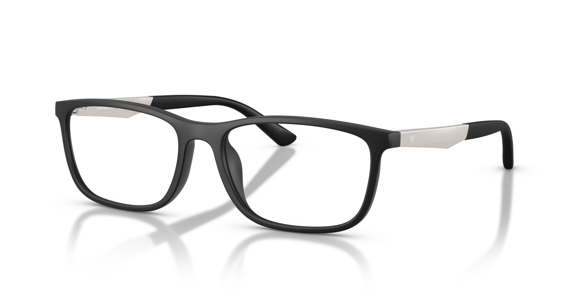 EA3280U Matzwart KunststofEyeglass Frames van B24, Hoekweergave
