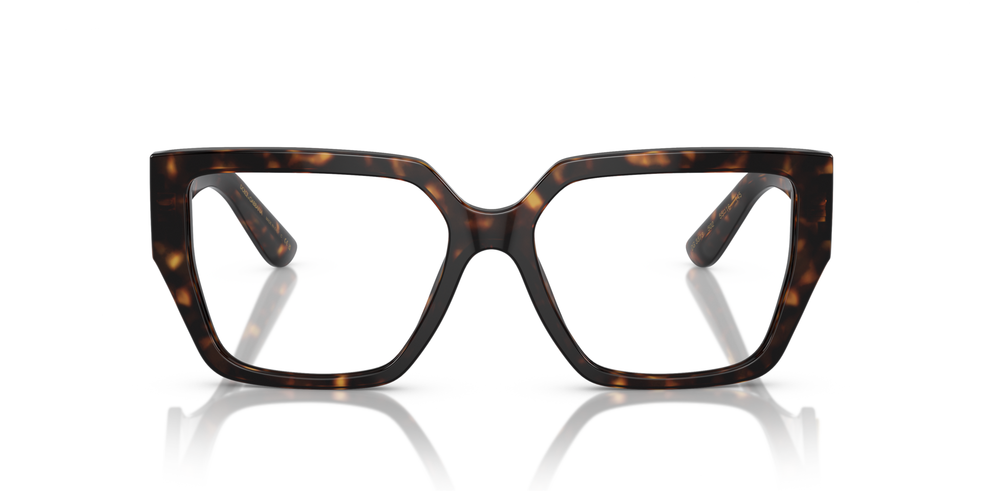 DG3373 Havana AcetaatEyeglass Frames van B24, Vooraanzicht