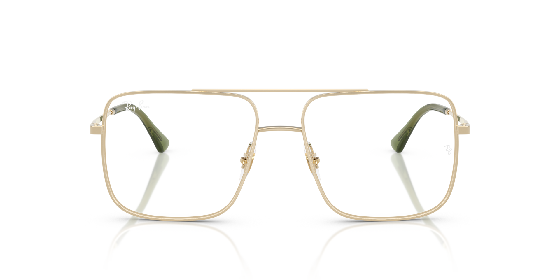 RB3758V Lichtgoud MetaalEyeglass Frames van B24, Vooraanzicht