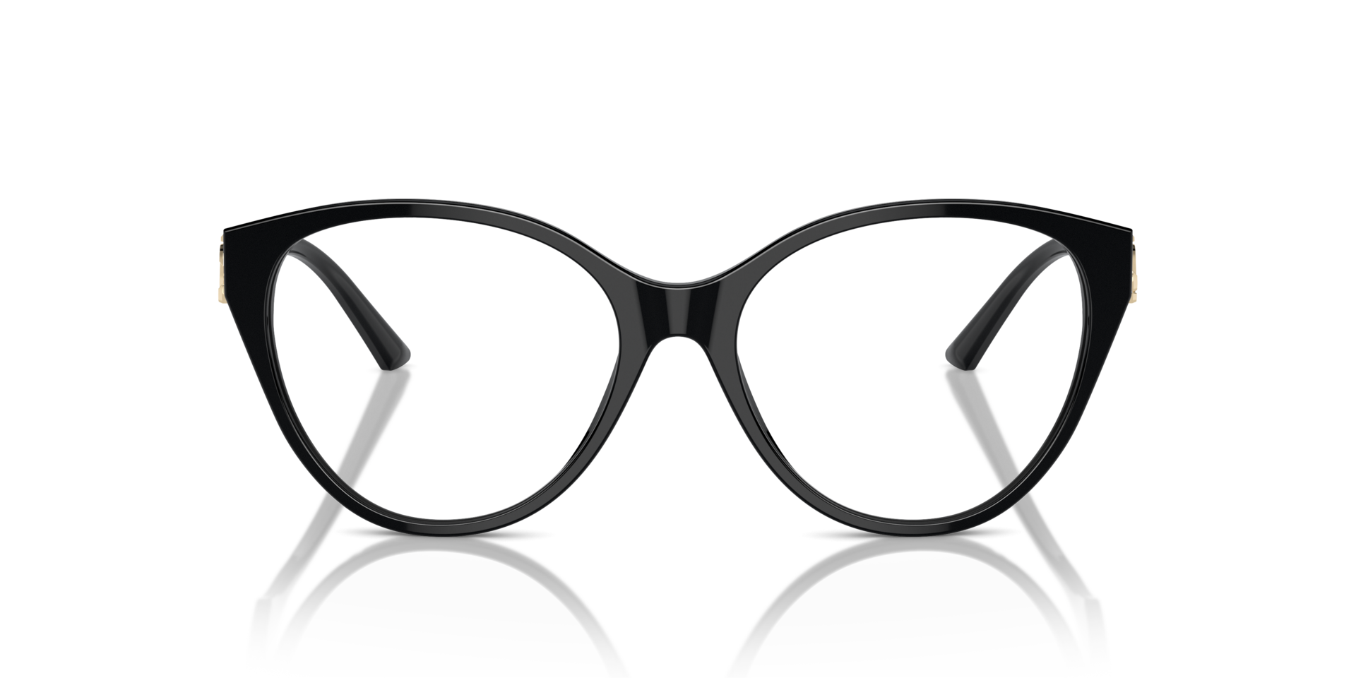 JC3009 Schwarz AcetatEyeglass Frames von B24, Vorderansicht