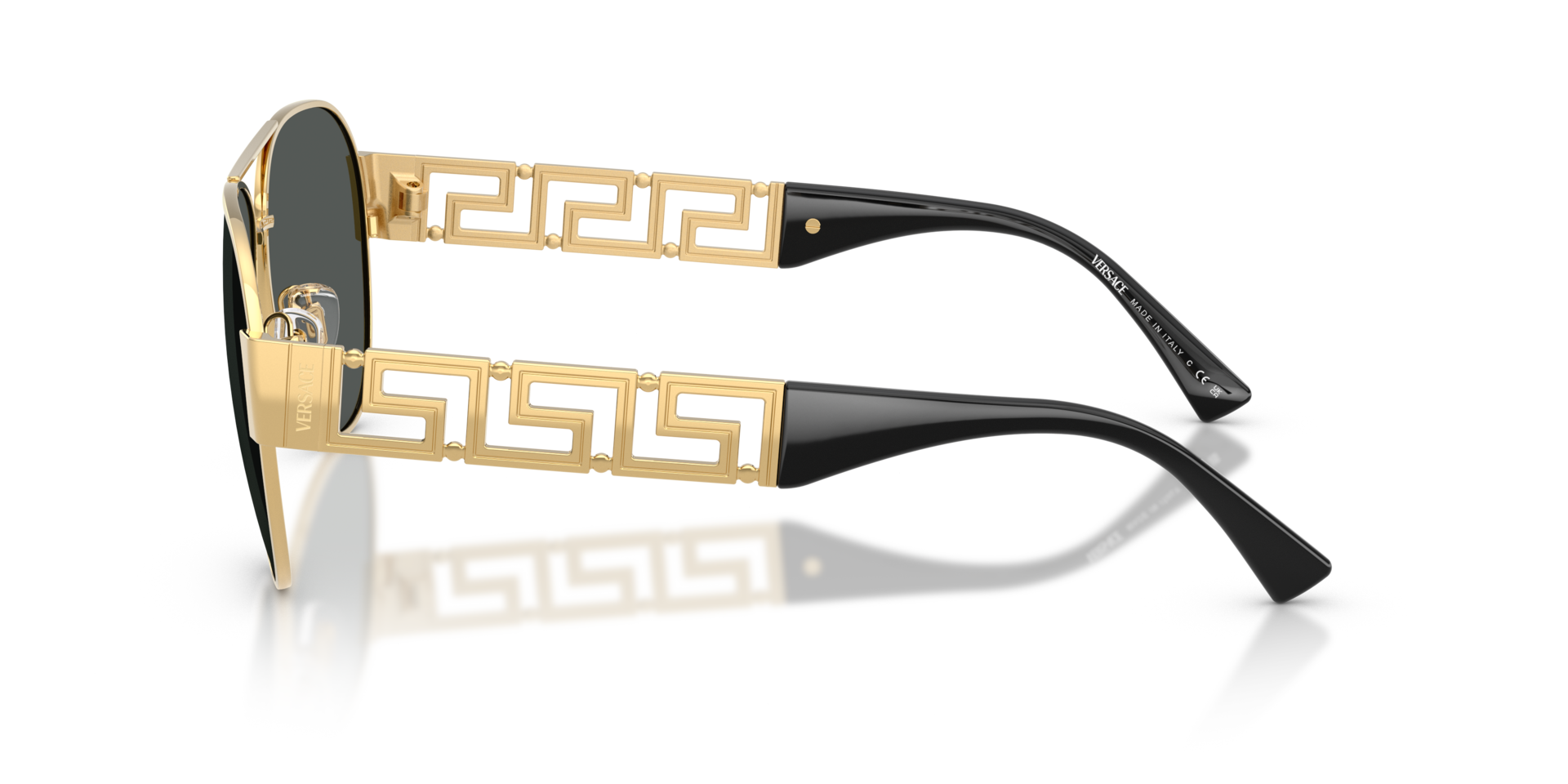 VE2289 Goud MetaalSunglass Frames van B24, Zijaanzicht