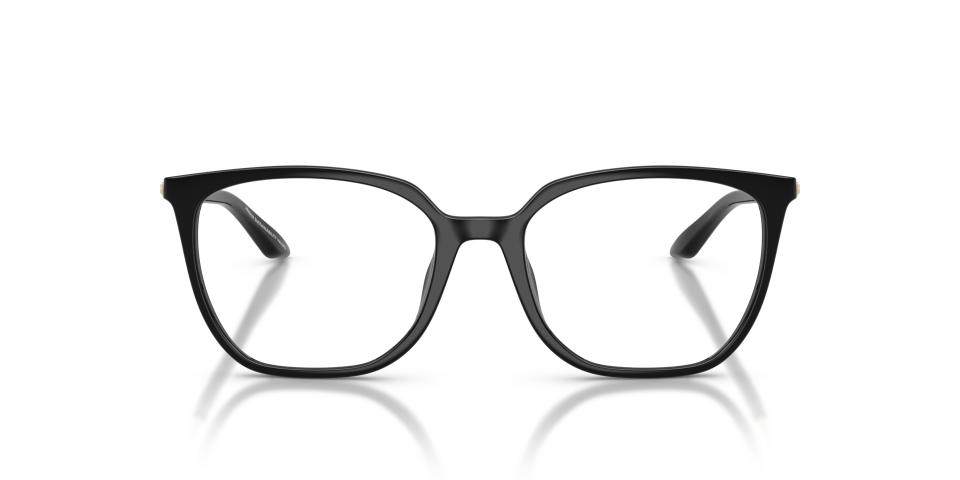 AX3142U Schwarz glänzend KunststoffEyeglass Frames von B24, Vorderansicht