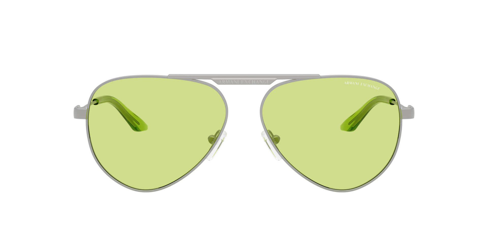 AX2060S Matte Silver MetaalSunglass Frames van B24, met getinte lenzen