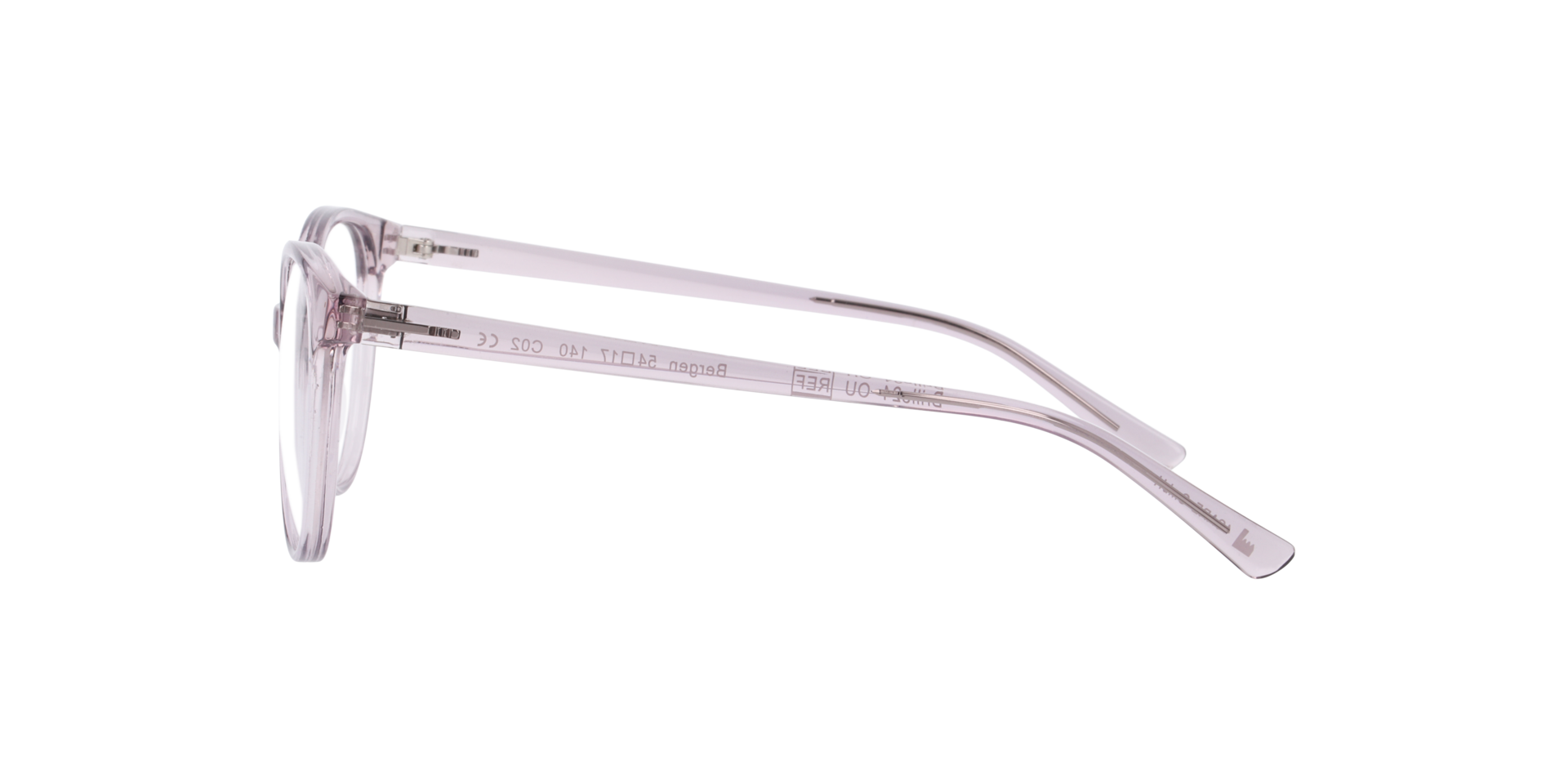 Bergen Crystal  Lilac KunststoffEyeglass Frames von B24, Seitenansicht