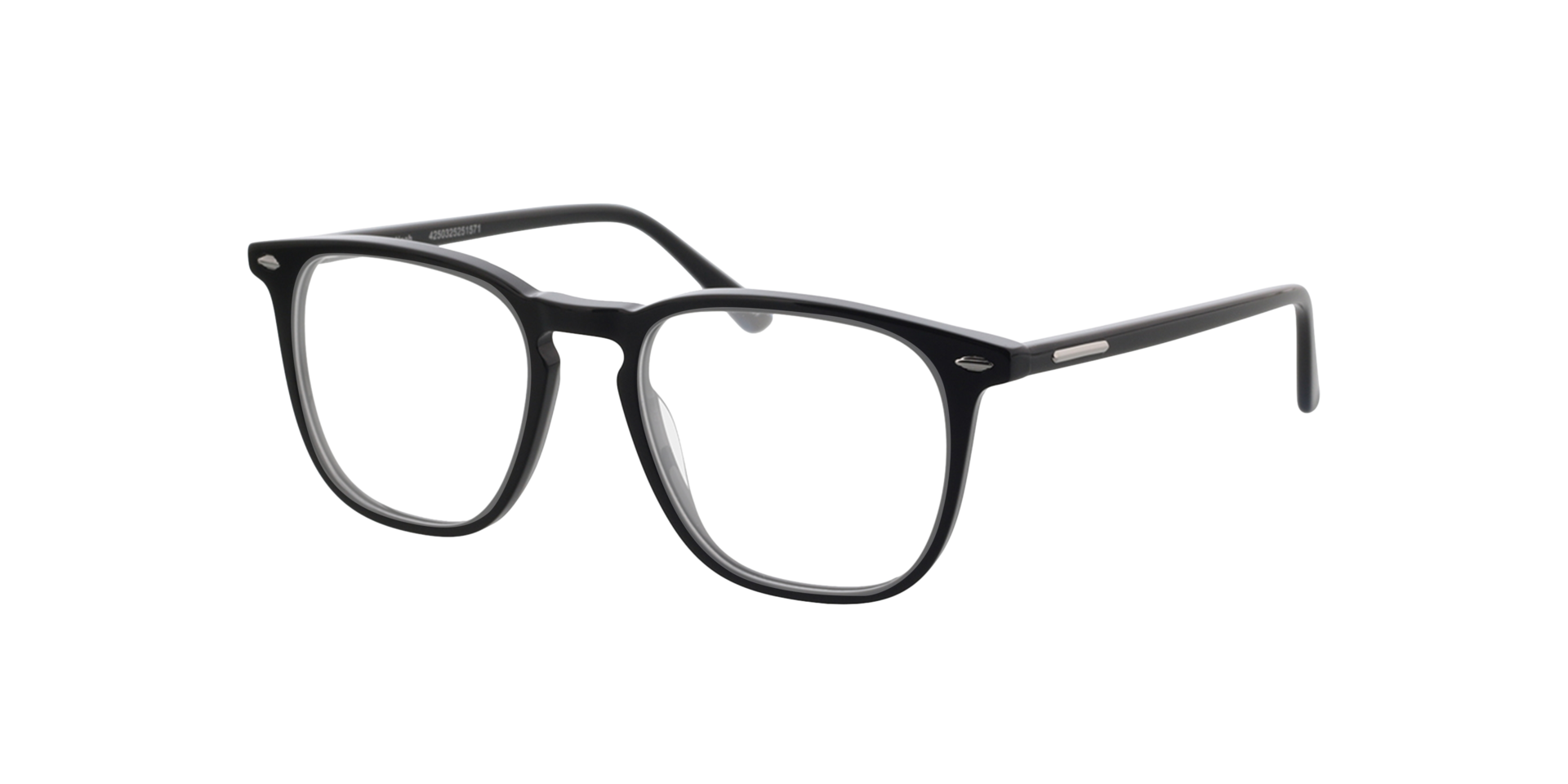 Noah Schwarz AcetatEyeglass Frames von B24, Dreiviertelansicht