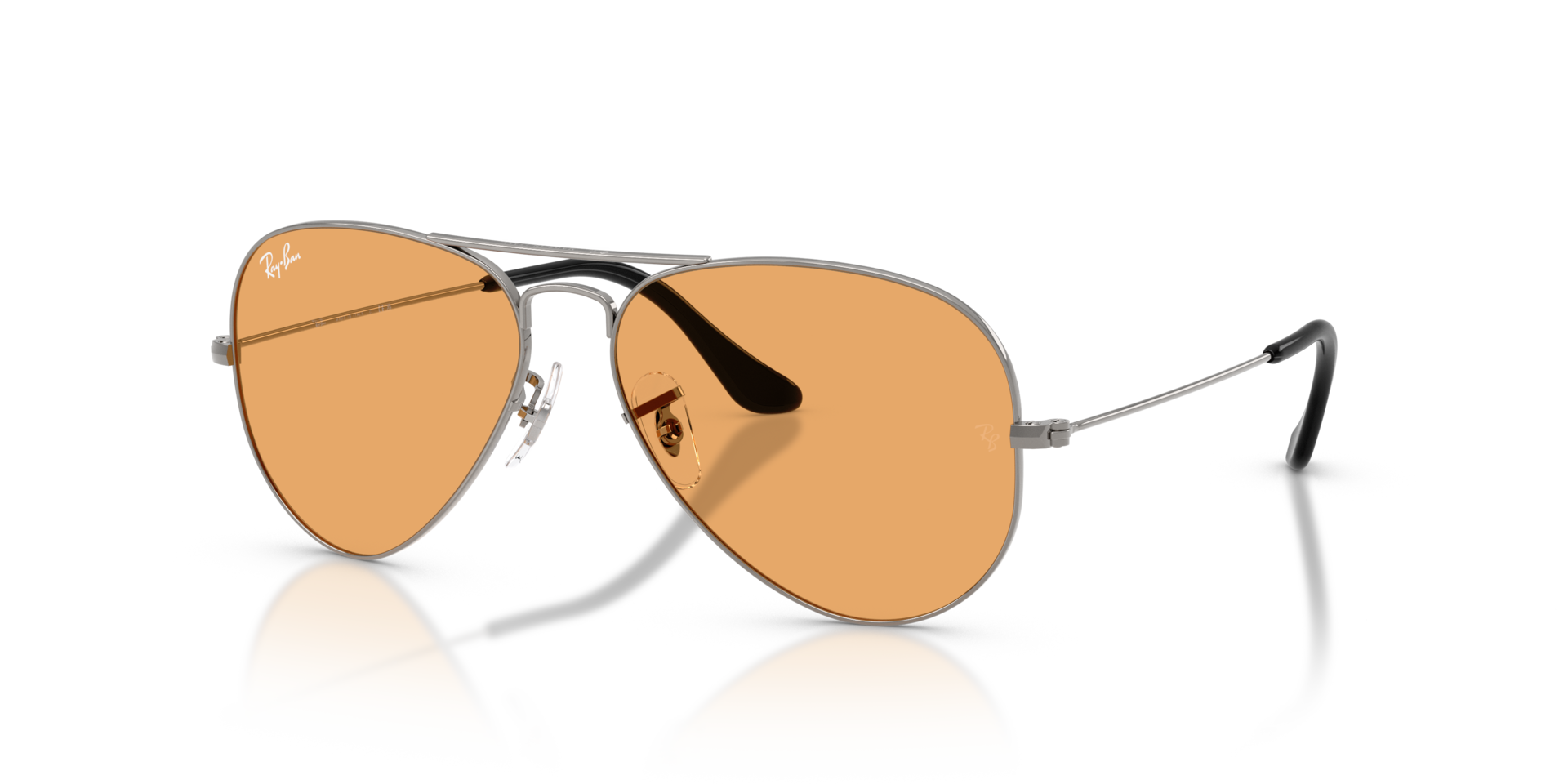 RB3025 Gunmetal MetallSunglass Frames von B24, Dreiviertelansicht