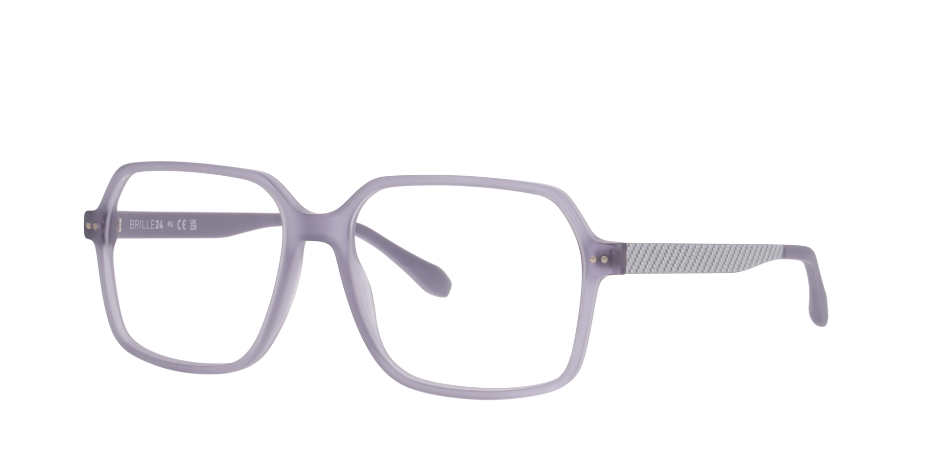 Nantes Kristalgrijs AcetaatEyeglass Frames van B24, Hoekweergave