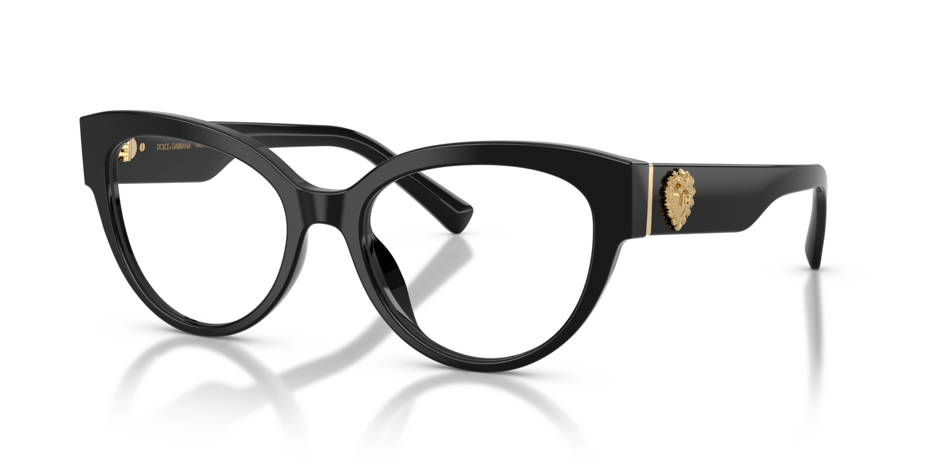 DG3440 Schwarz AcetatEyeglass Frames von B24, Dreiviertelansicht