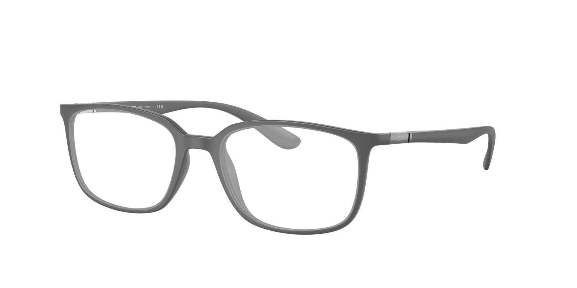 RB7208 Grau KunststoffEyeglass Frames von B24, Dreiviertelansicht
