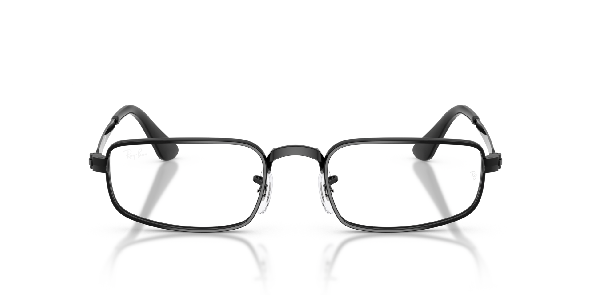 RB3927V Zwart MetaalEyeglass Frames van B24, Vooraanzicht
