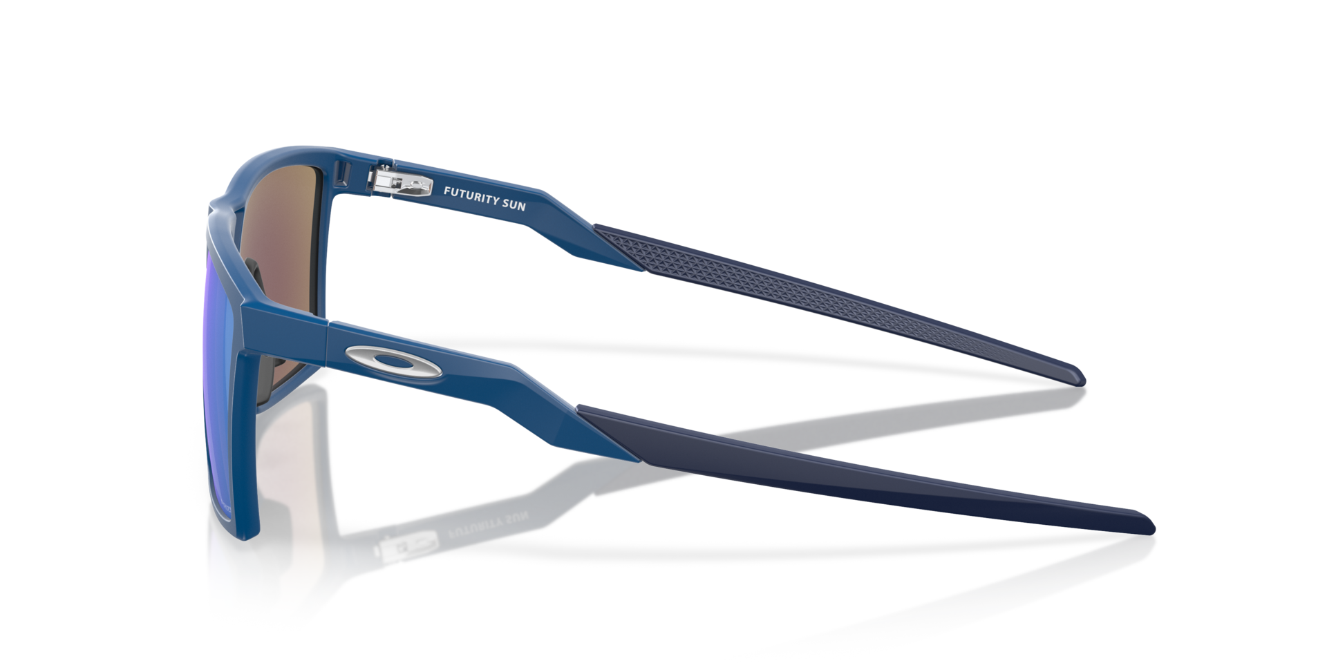 Futurity Sun Satijnglans Navy KunststofSunglass Frames van B24, Zijaanzicht