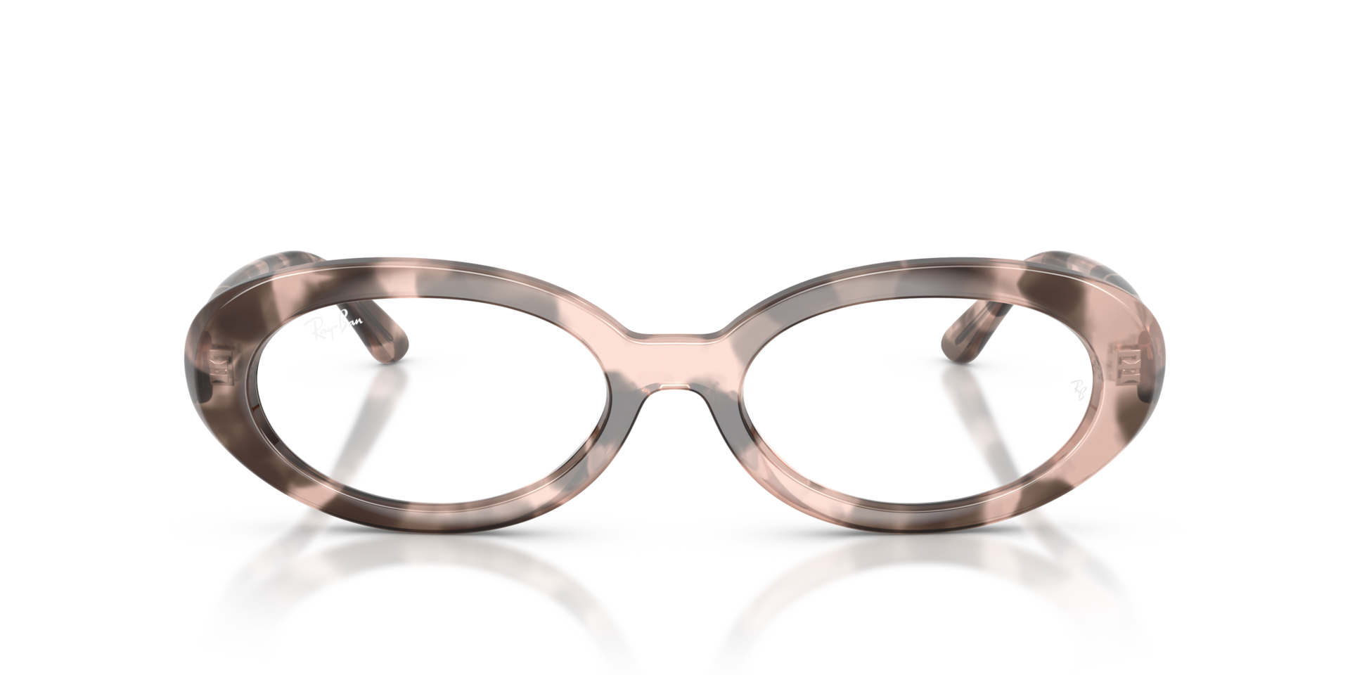 RB2223V Opal Pink Havana KunststofEyeglass Frames van B24, Vooraanzicht
