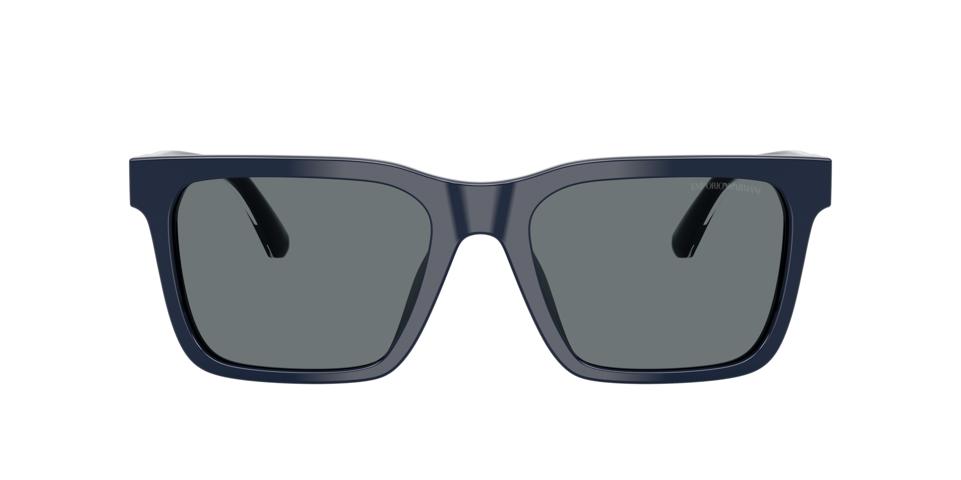 EA4262U Shiny Blue AcetaatSunglass Frames van B24, met getinte lenzen