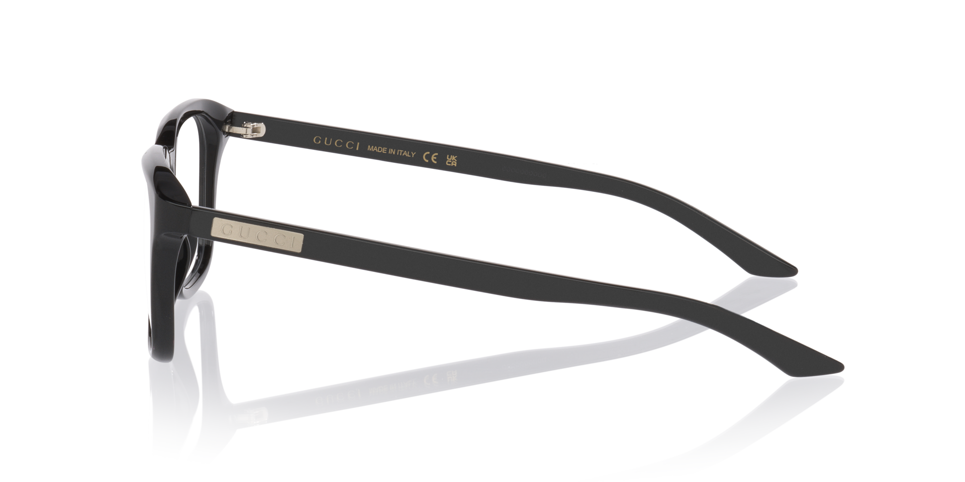Gg2081O Zwart AcetaatEyeglass Frames van B24, Zijaanzicht