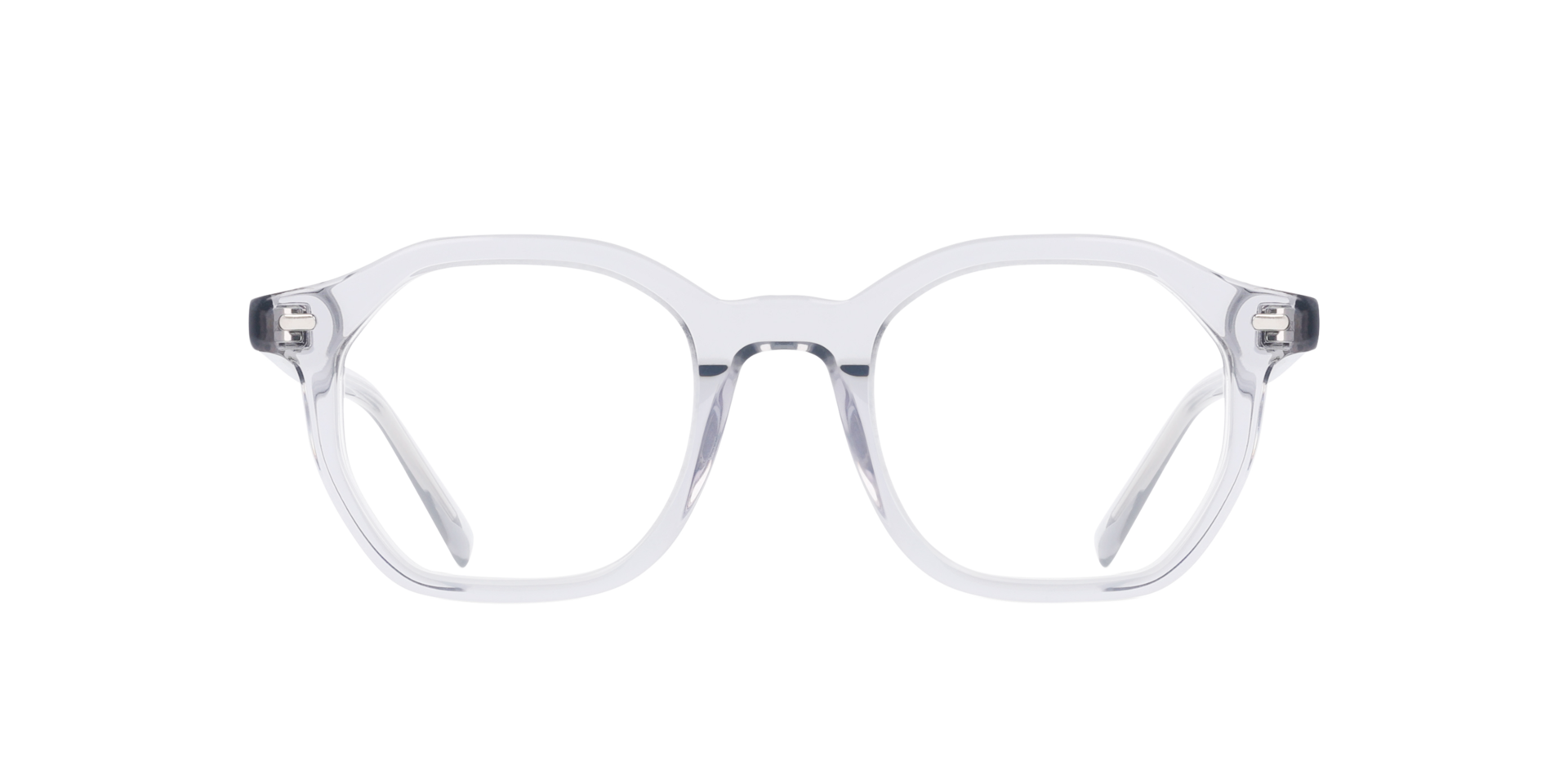 Miles Crystal Grau AcetatEyeglass Frames von B24, Vorderansicht
