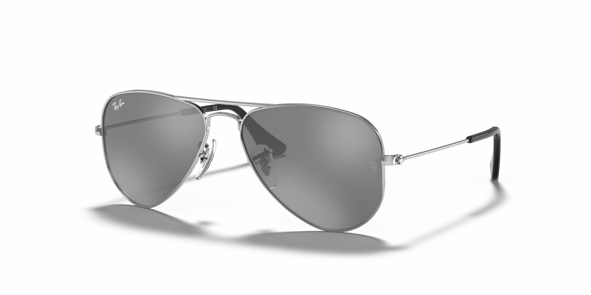 RB9506S Silber MetallSunglass Frames von B24, Dreiviertelansicht
