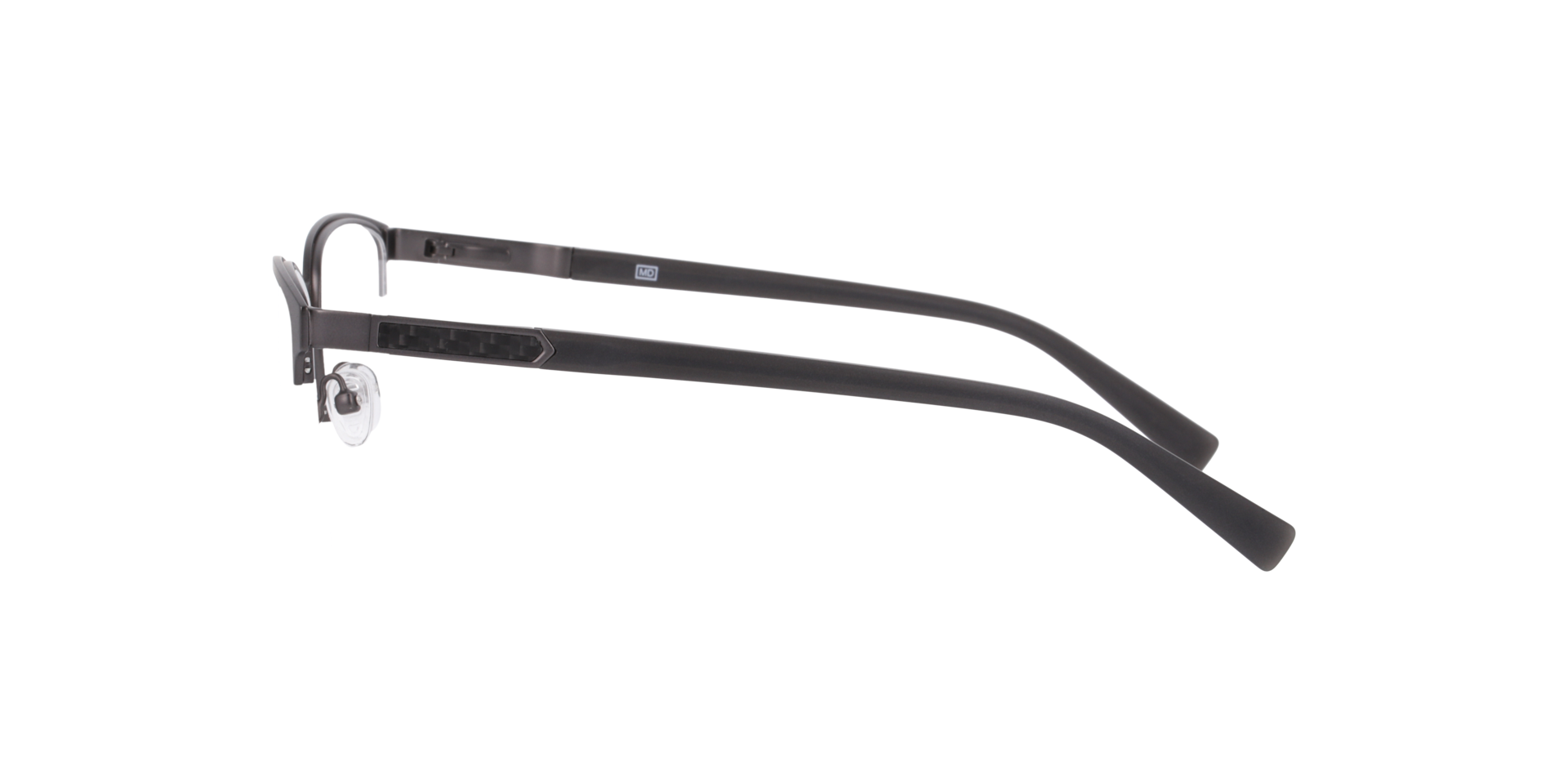 Stirling Gunmetal MetallEyeglass Frames von B24, Seitenansicht