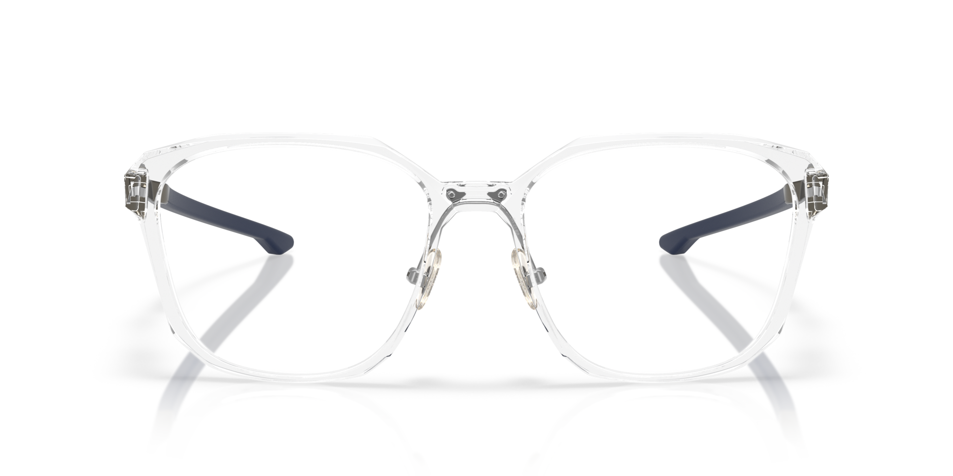 Slender Glanzend transparant KunststofEyeglass Frames van B24, Vooraanzicht