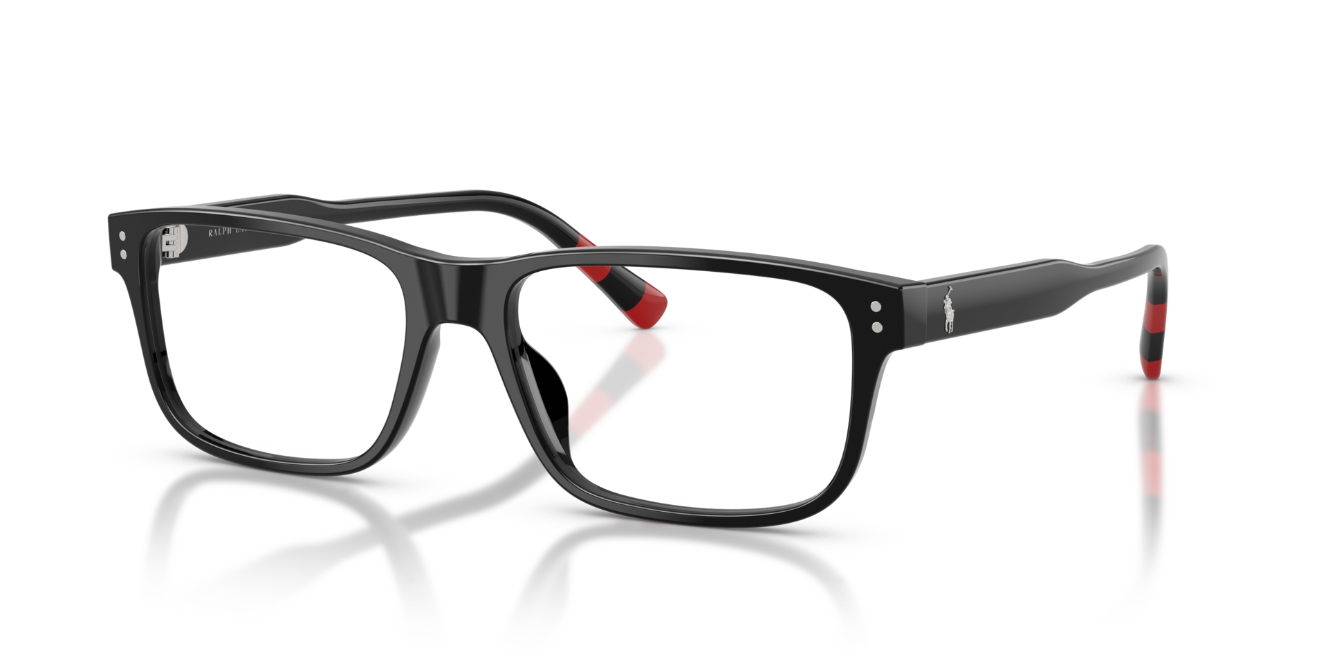 PH2302U Schwarz glänzend AcetatEyeglass Frames von B24, Dreiviertelansicht