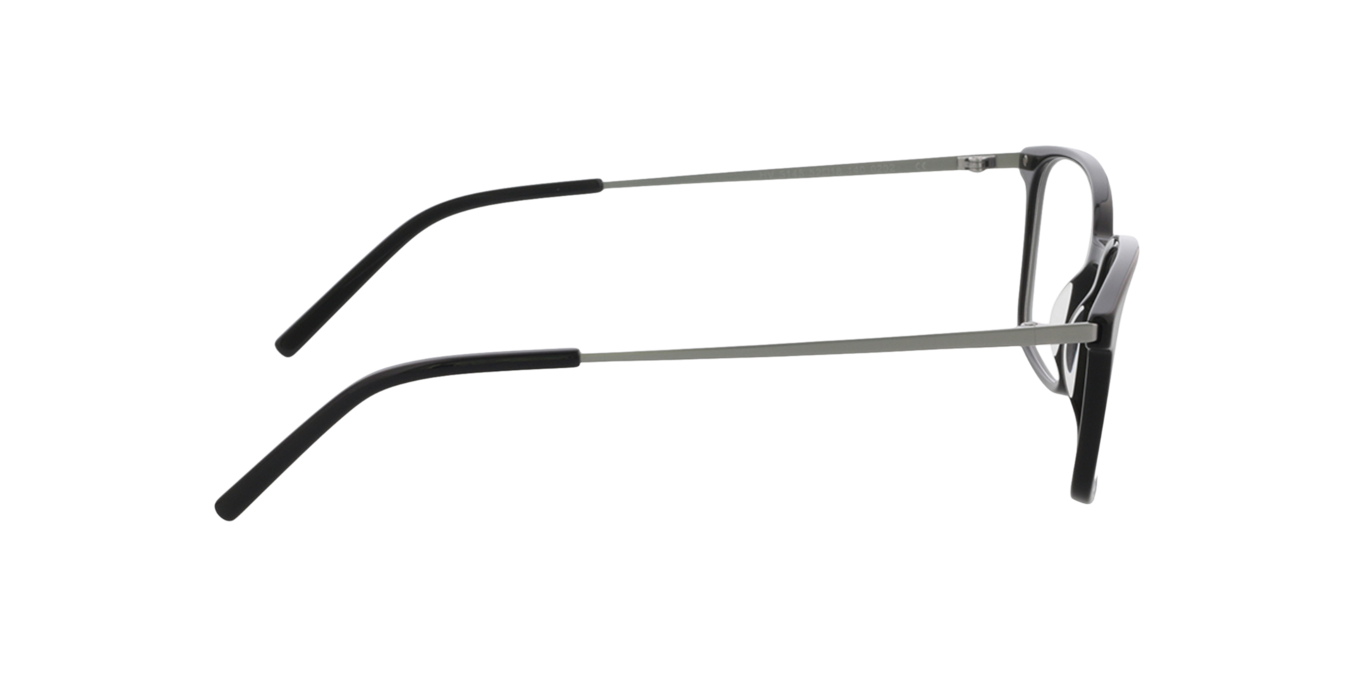 Melle Zwart & Zilver AcetaatEyeglass Frames van B24, Zijaanzicht