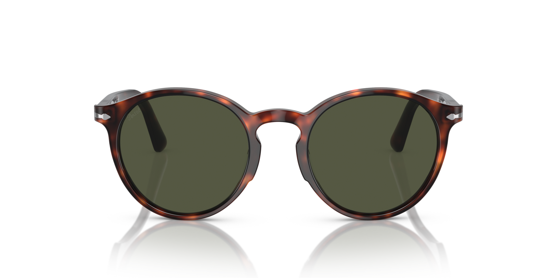 PO3171S Havana AcetaatSunglass Frames van B24, Vooraanzicht