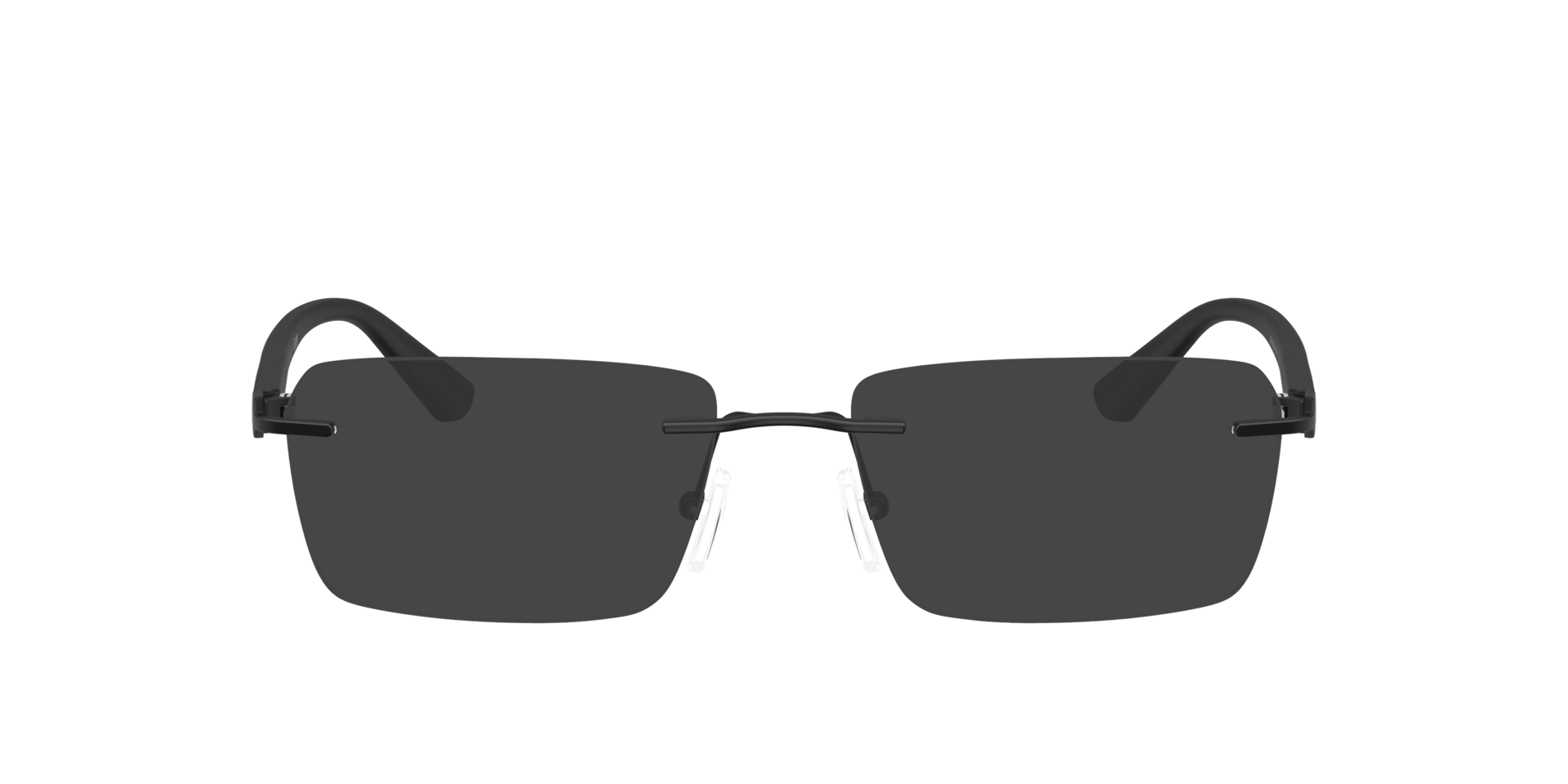 AX1064 Matt Schwarz MetallEyeglass Frames von B24, mit getönten Gläsern