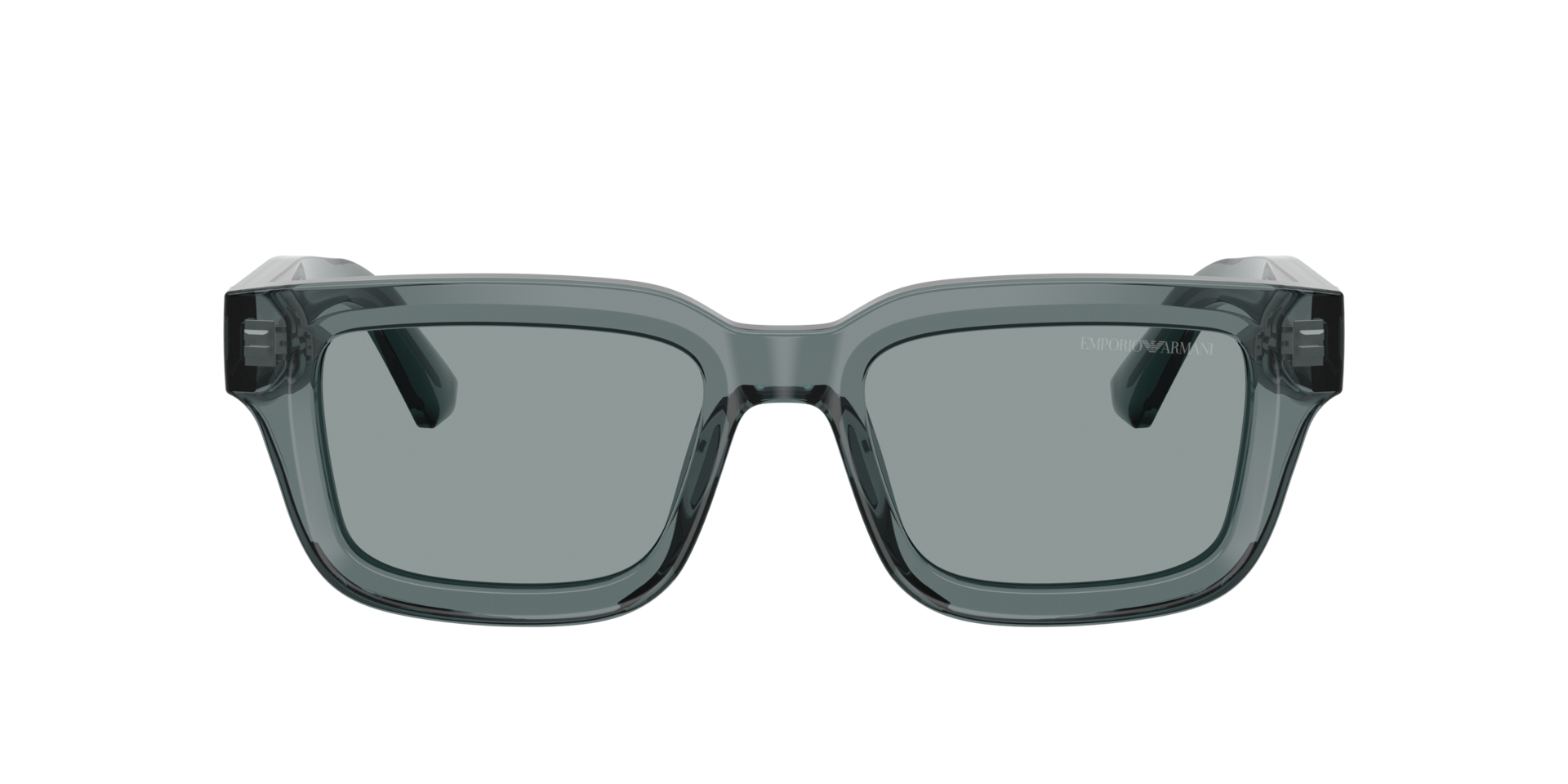 EA4270 Glanzend Transparant Grijs AcetaatSunglass Frames van B24, met getinte lenzen