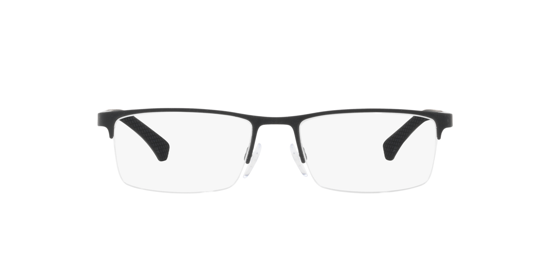 EA1041 Rubber zwart MetaalEyeglass Frames van B24, Vooraanzicht
