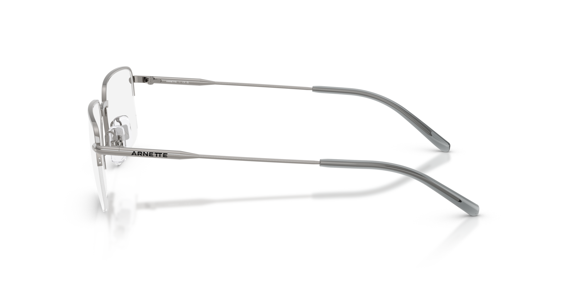 AN6152 Gunmetal MetallEyeglass Frames von B24, Seitenansicht