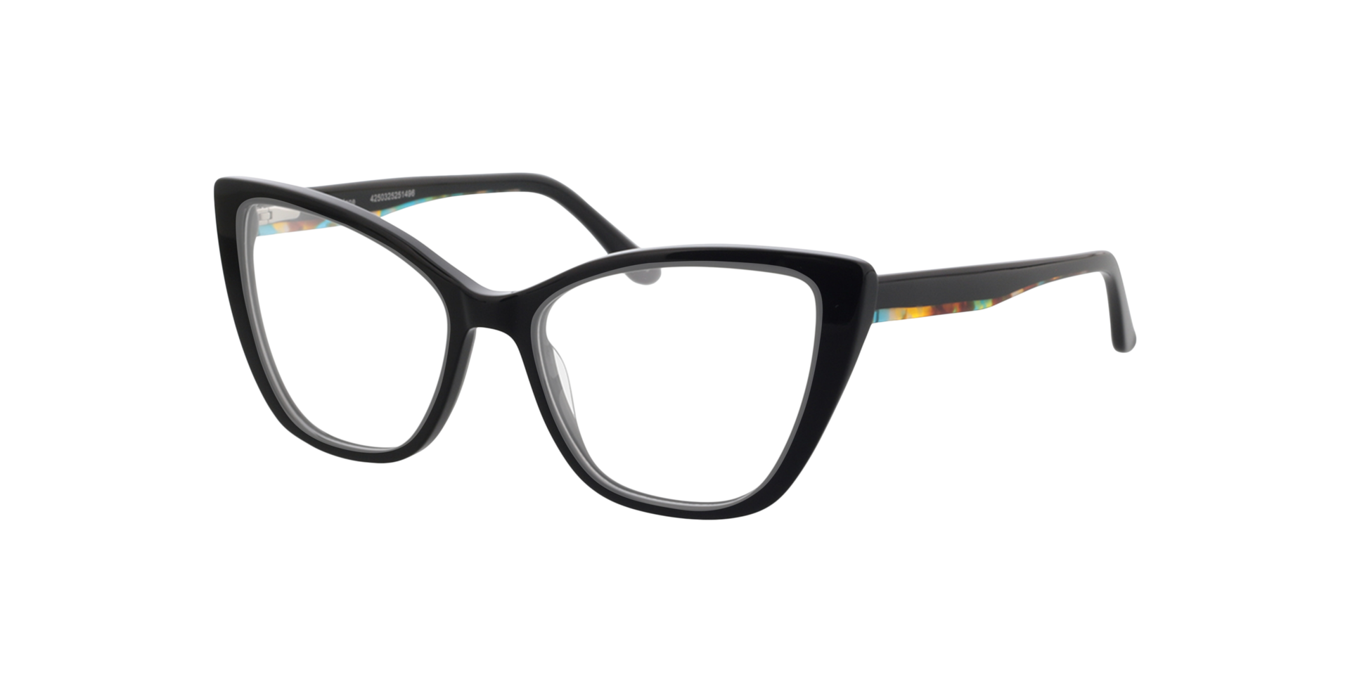 Jane Zwart AcetaatEyeglass Frames van B24, Hoekweergave