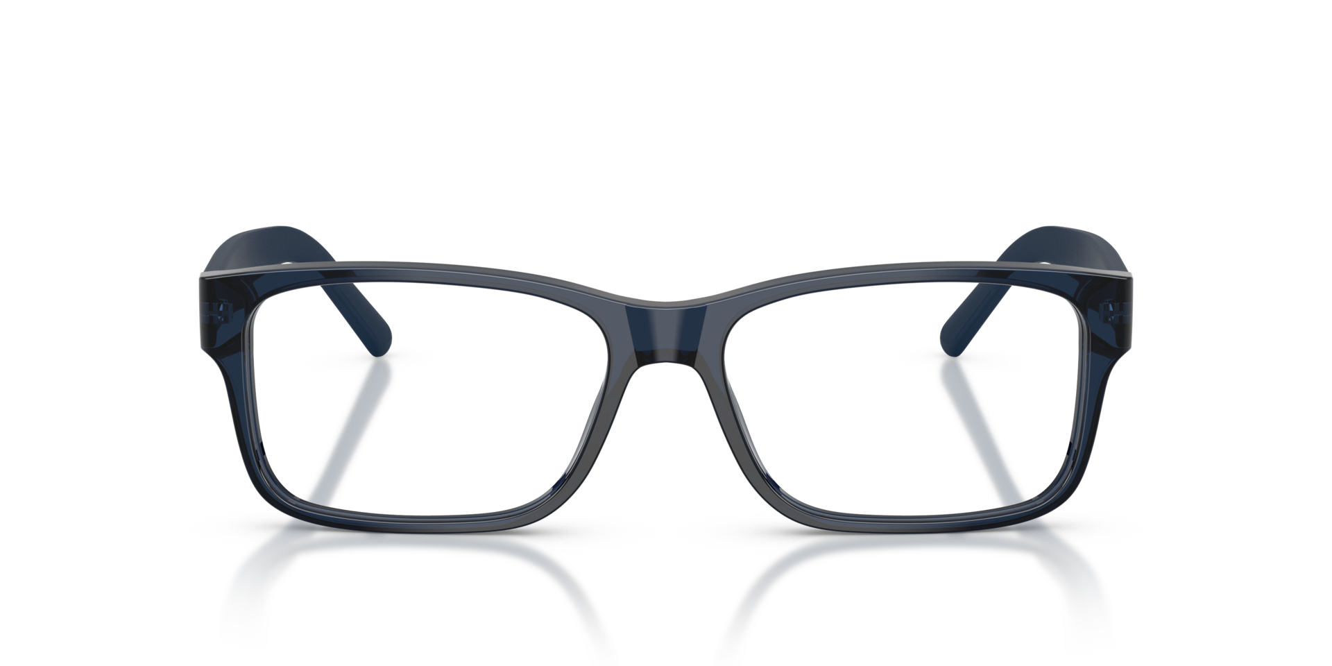 PH2117 Glänzendes transparentes Blau AcetatEyeglass Frames von B24, Vorderansicht