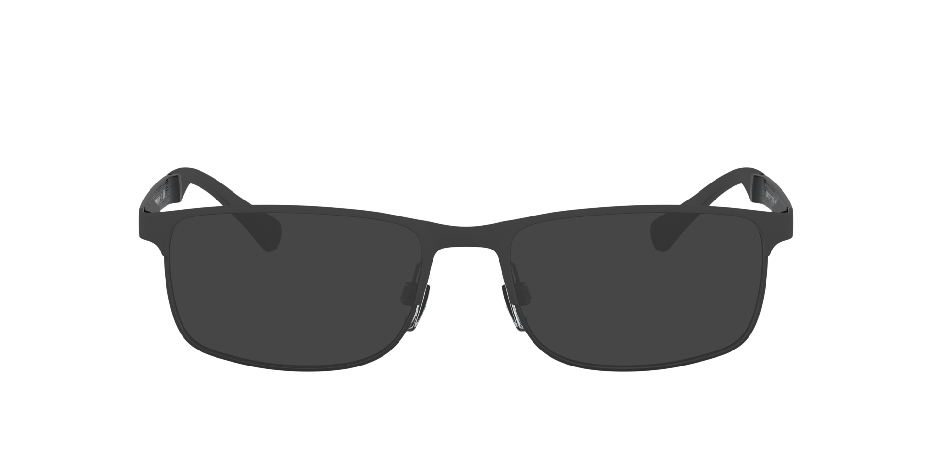 EA1112 Rubber Black MetallEyeglass Frames von B24, mit getönten Gläsern