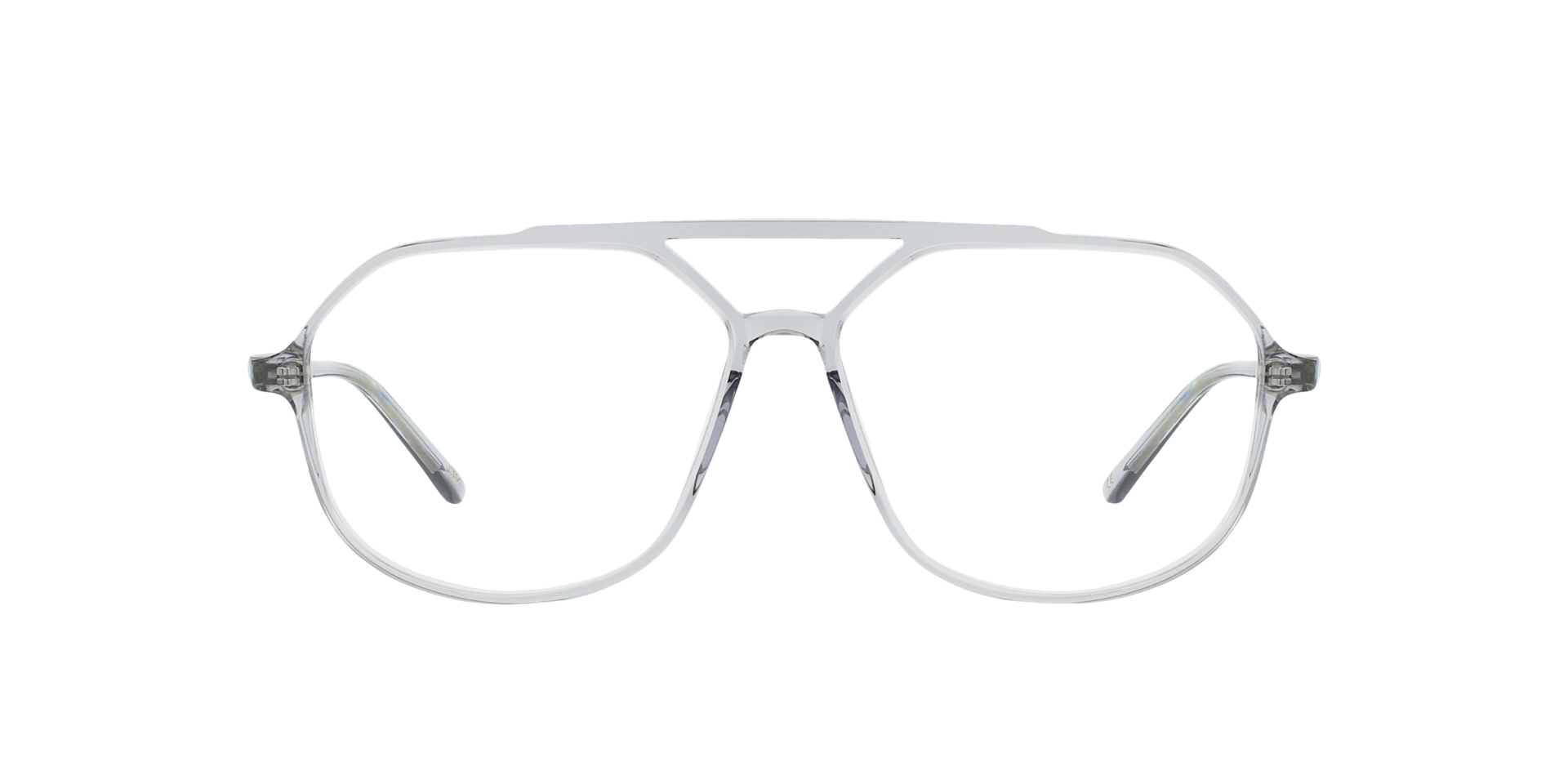 Viper AC Crystal Grau AcetatEyeglass Frames von B24, Vorderansicht