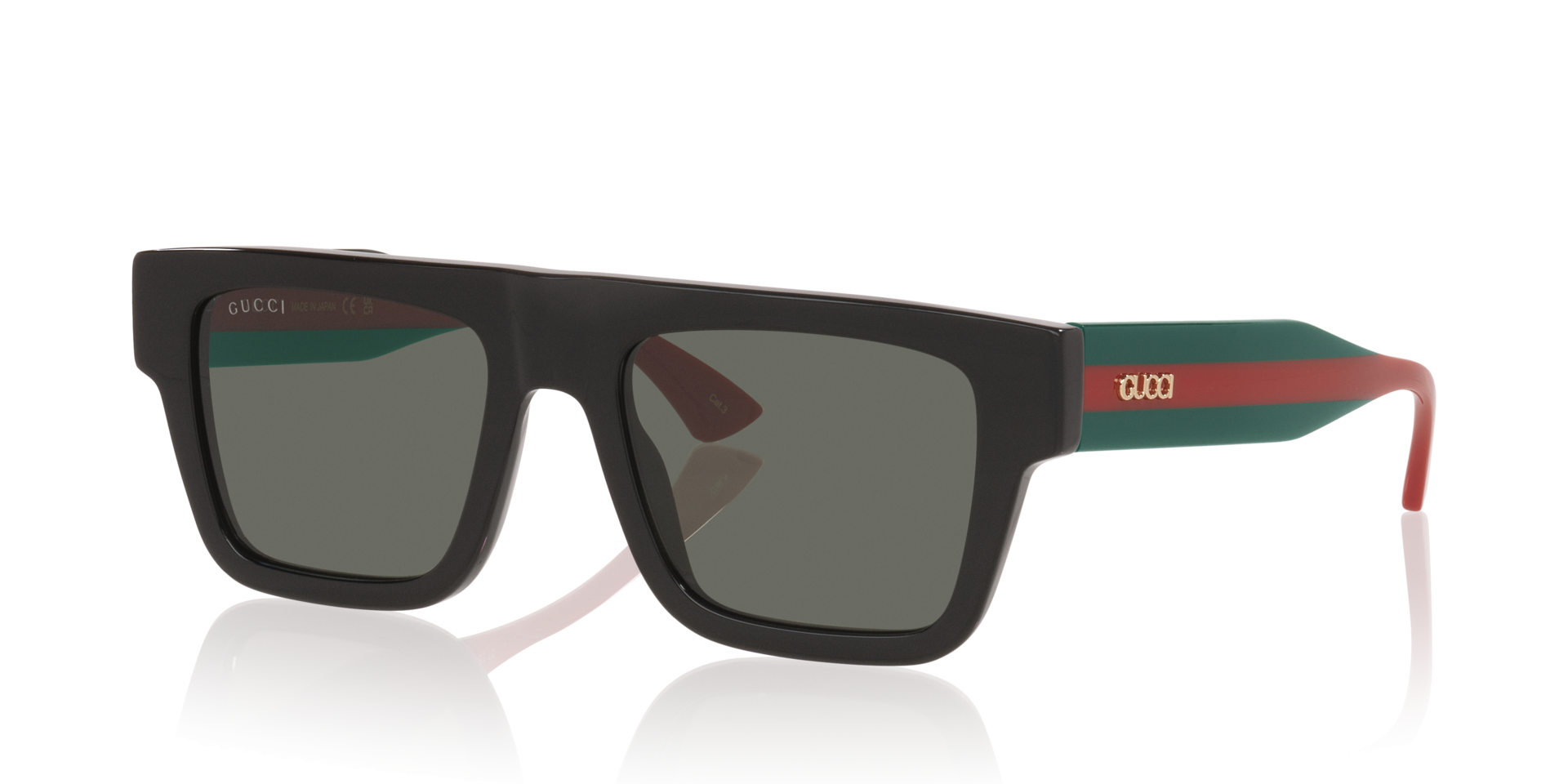 GG1868S Zwart AcetaatSunglass Frames van B24, Hoekweergave