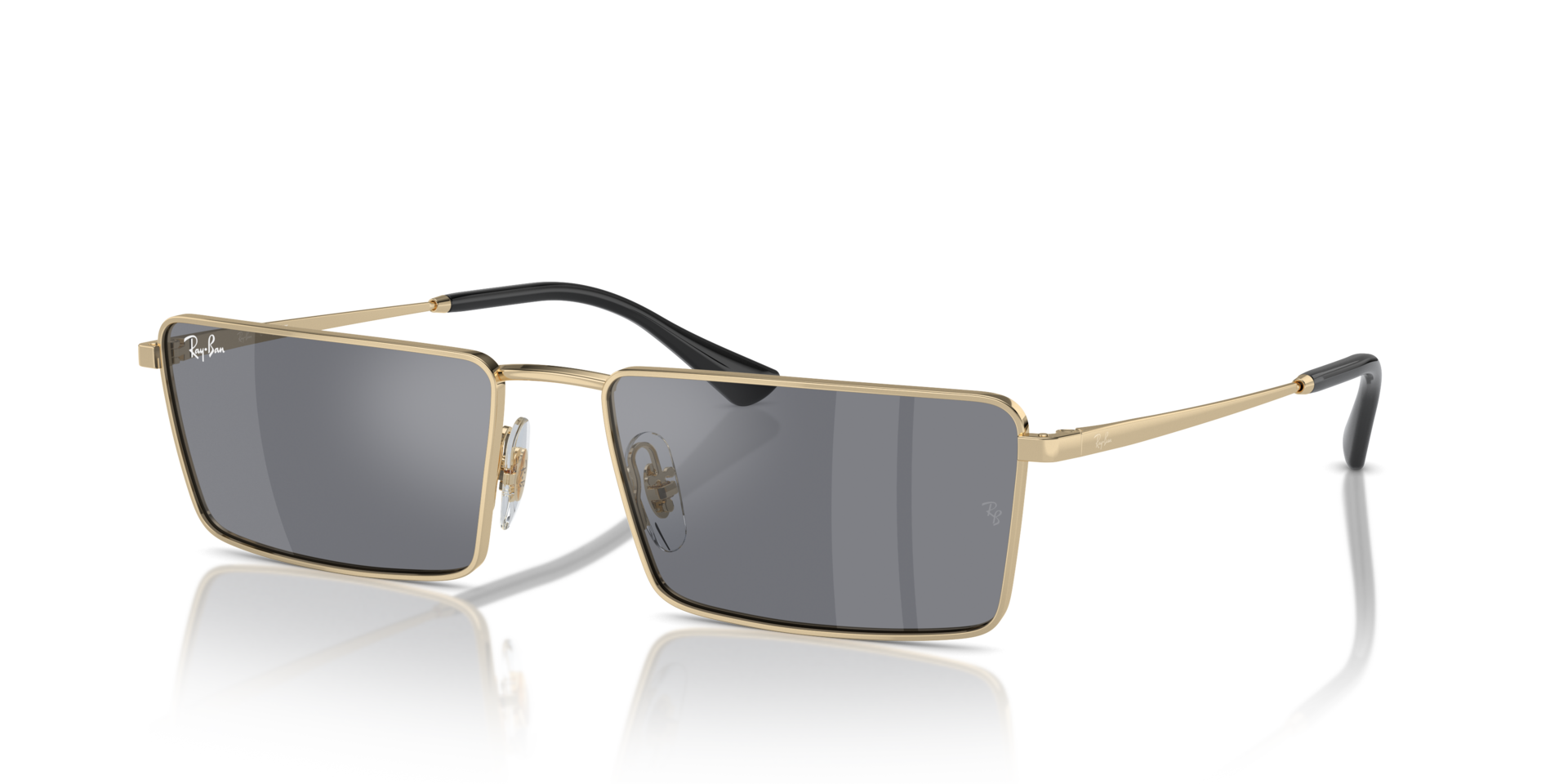 RB3741 Goud MetaalSunglass Frames van B24, Hoekweergave