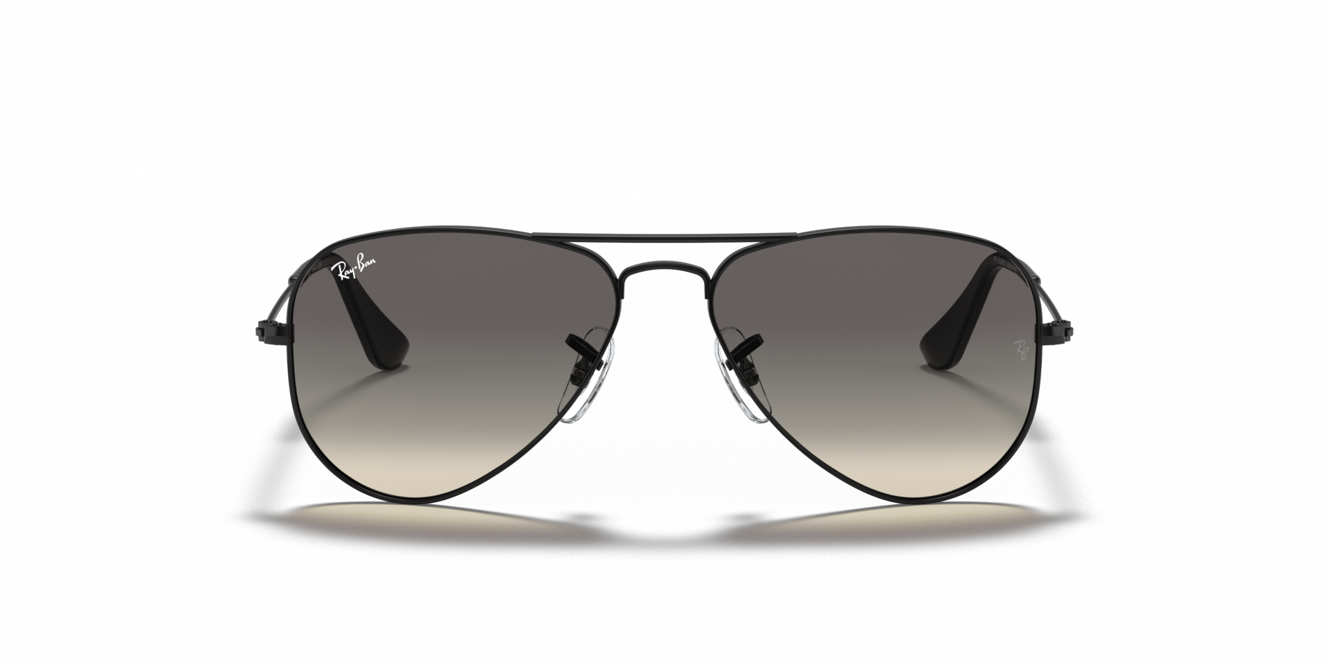 RB9506S Zwart MetaalSunglass Frames van B24, Vooraanzicht