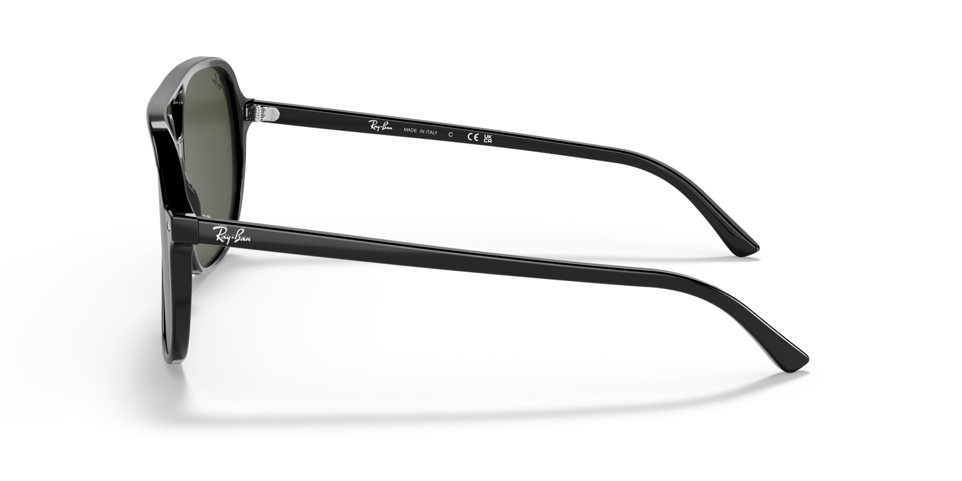 RB2198 Zwart AcetaatSunglass Frames van B24, Zijaanzicht