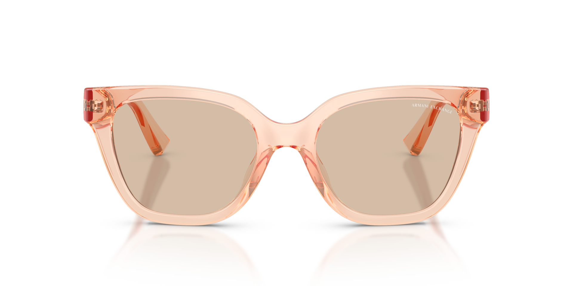 AX4164SU Transparent Peach KunststofSunglass Frames van B24, Vooraanzicht