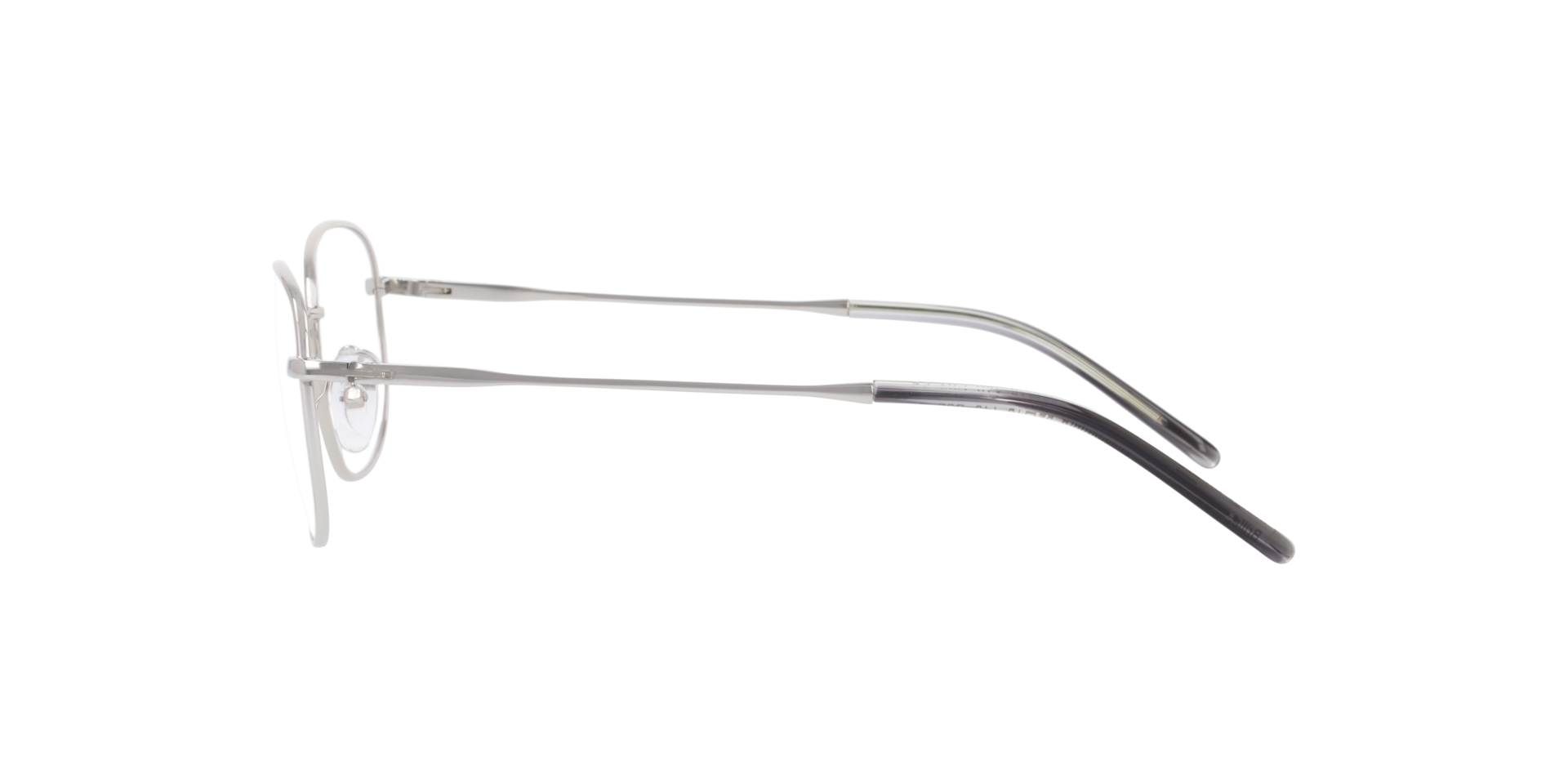 Helsingborg Zilver MetaalEyeglass Frames van B24, Zijaanzicht