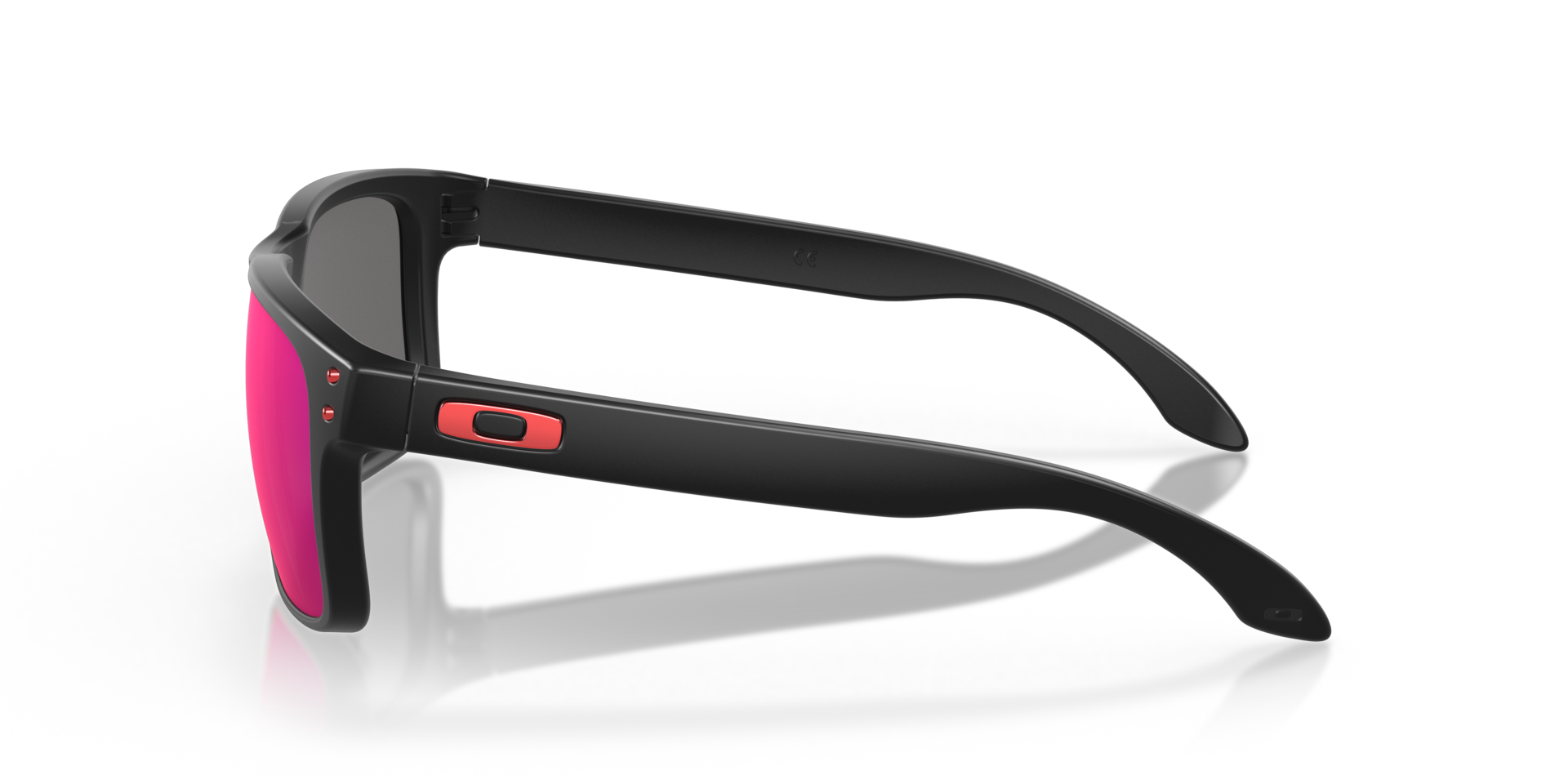 Holbrook™ Matzwart KunststofEyeglass Frames van B24, Zijaanzicht