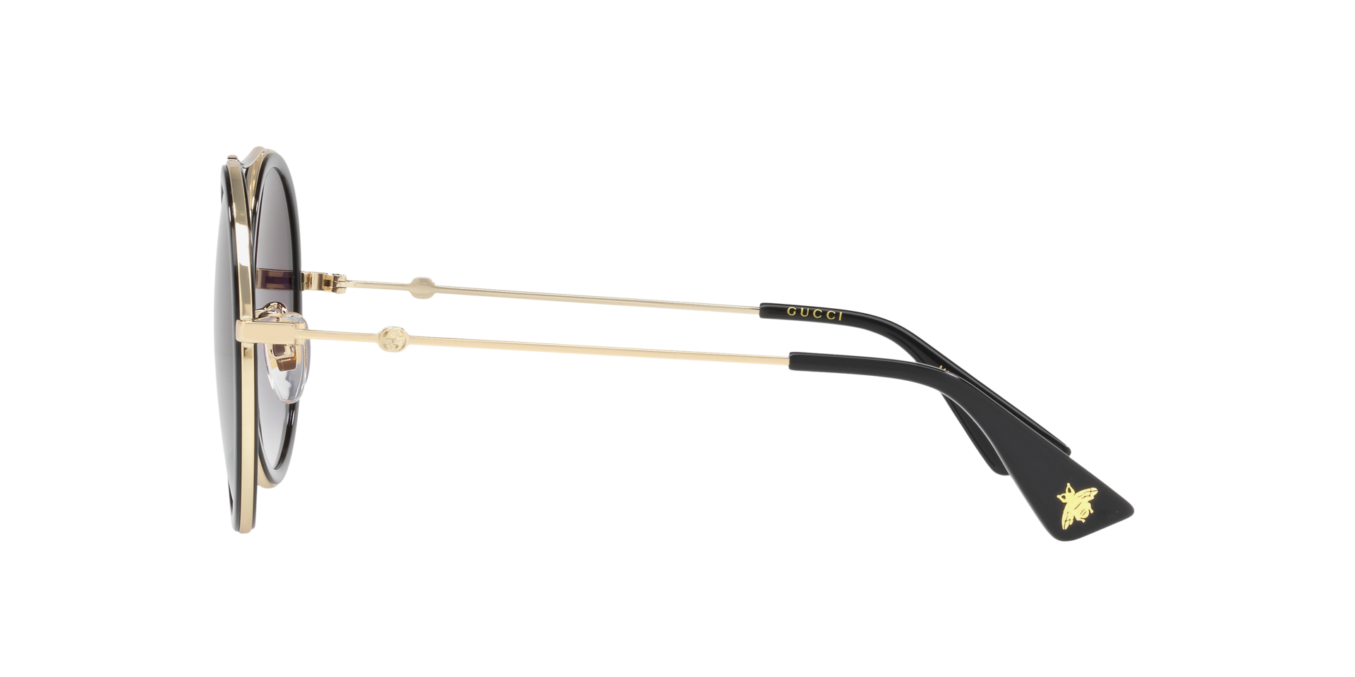 GG0061S Goud MetaalSunglass Frames van B24, Zijaanzicht