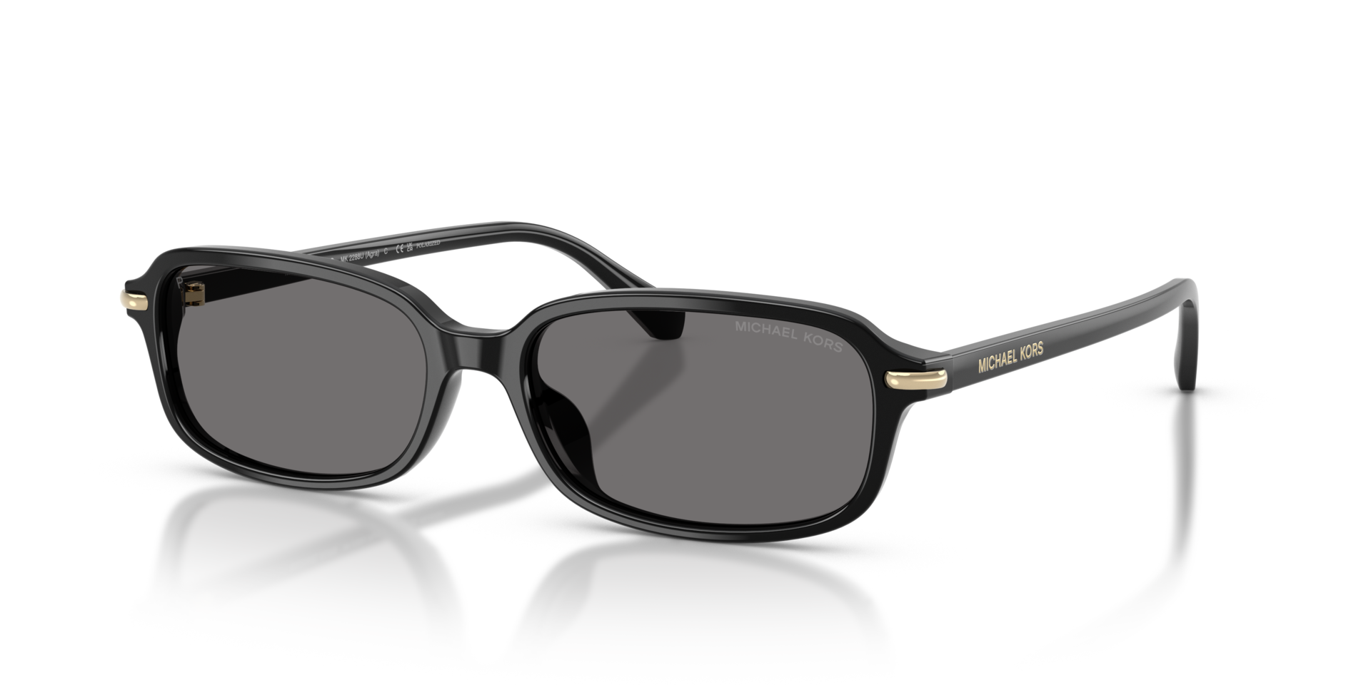 MK2288U Schwarz AcetatSunglass Frames von B24, Dreiviertelansicht