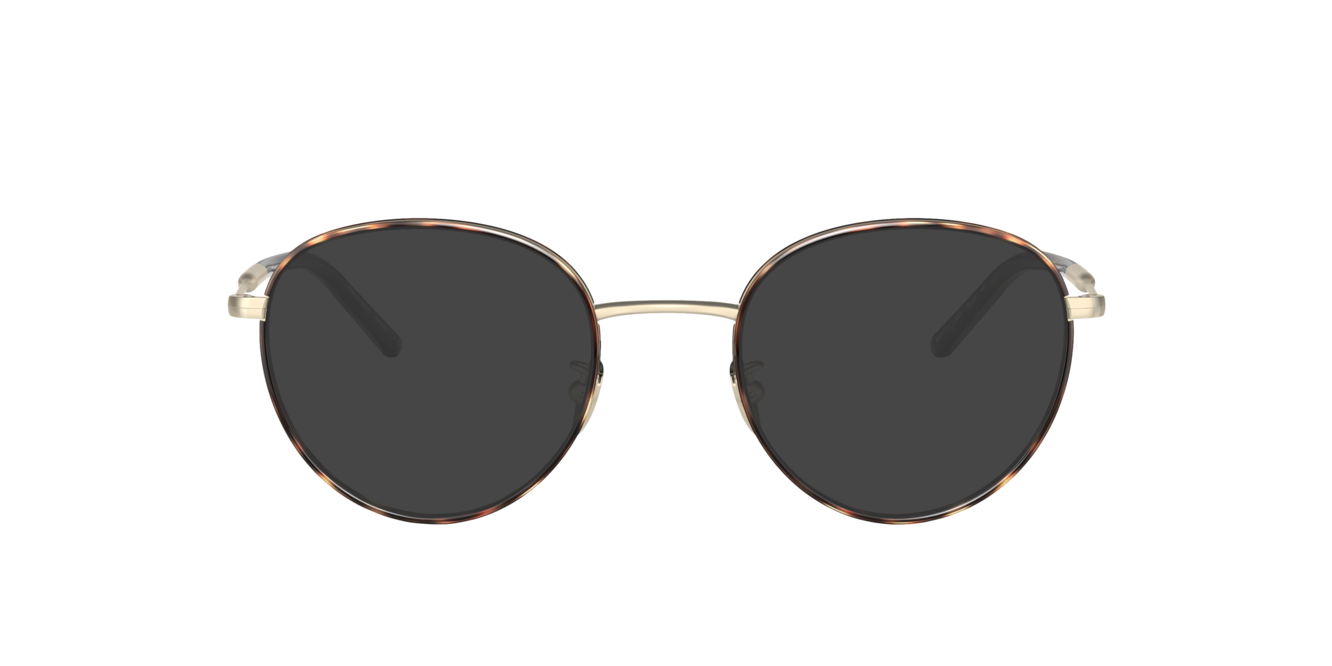 AR5111J Mat lichtgoud & Havana MetaalEyeglass Frames van B24, met getinte lenzen